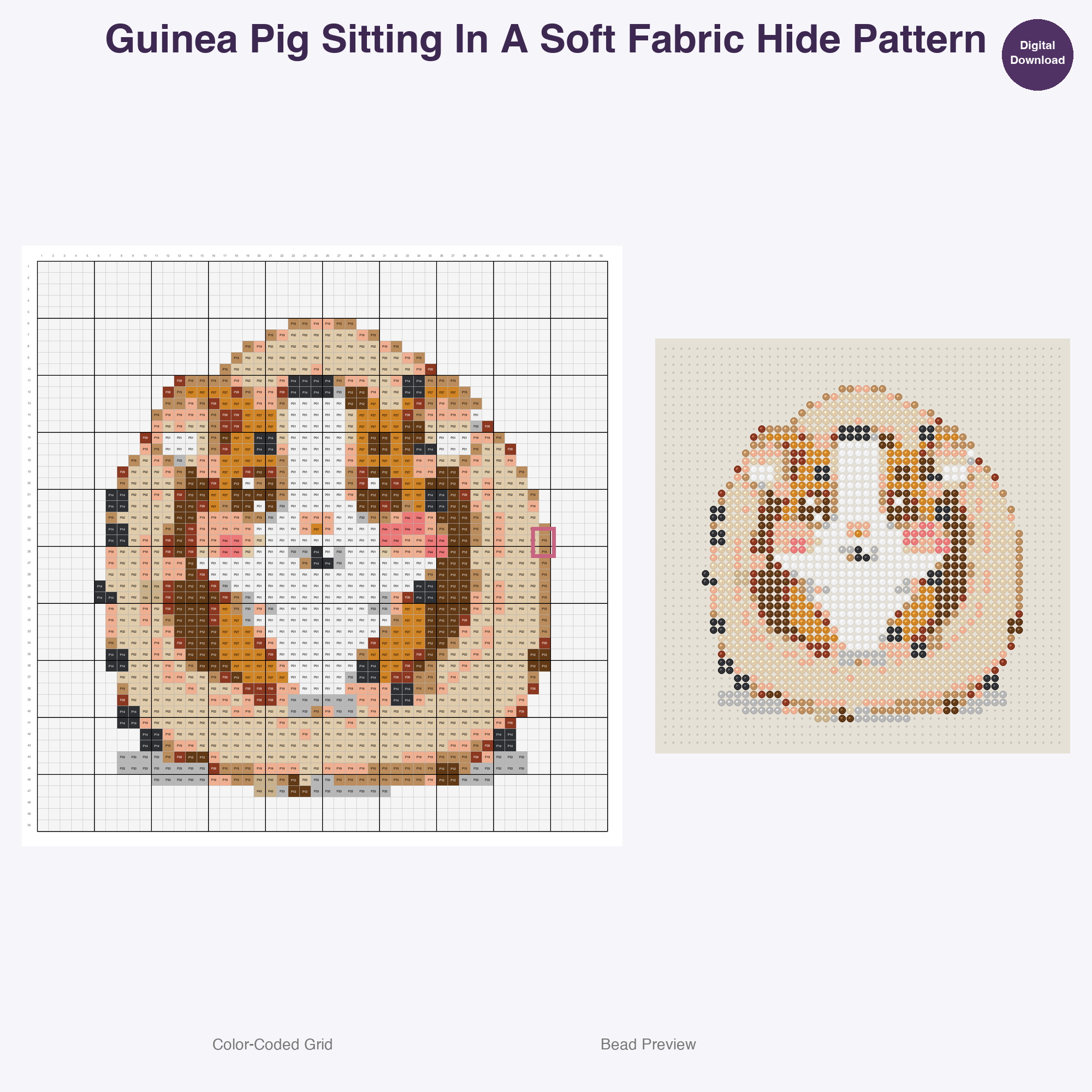 Little Lair Sweethearts Perler Bead Patterns, 48 Designs x 3 Grid Sizes (29x29 + 50x50 + 128x128), Fuse Bead PDF Digital Download