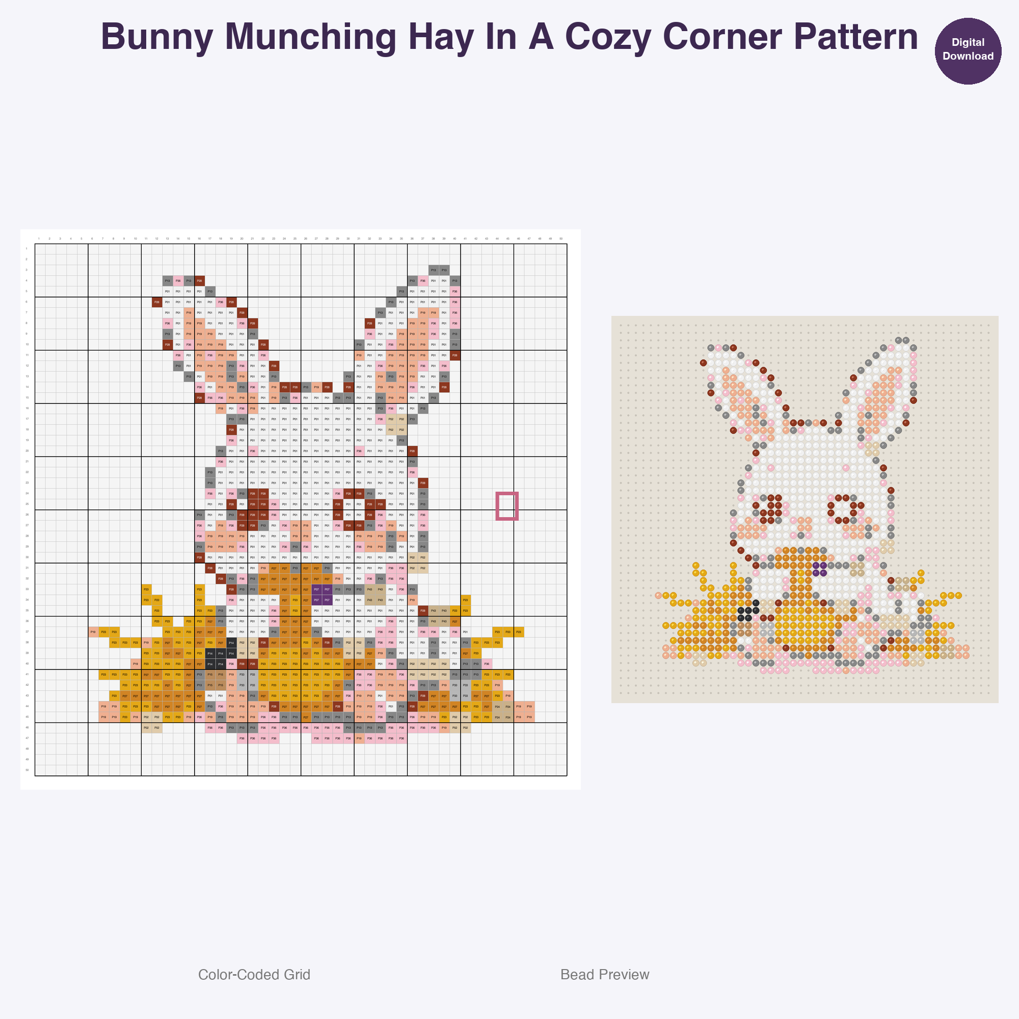 Little Lair Sweethearts Perler Bead Patterns, 48 Designs x 3 Grid Sizes (29x29 + 50x50 + 128x128), Fuse Bead PDF Digital Download
