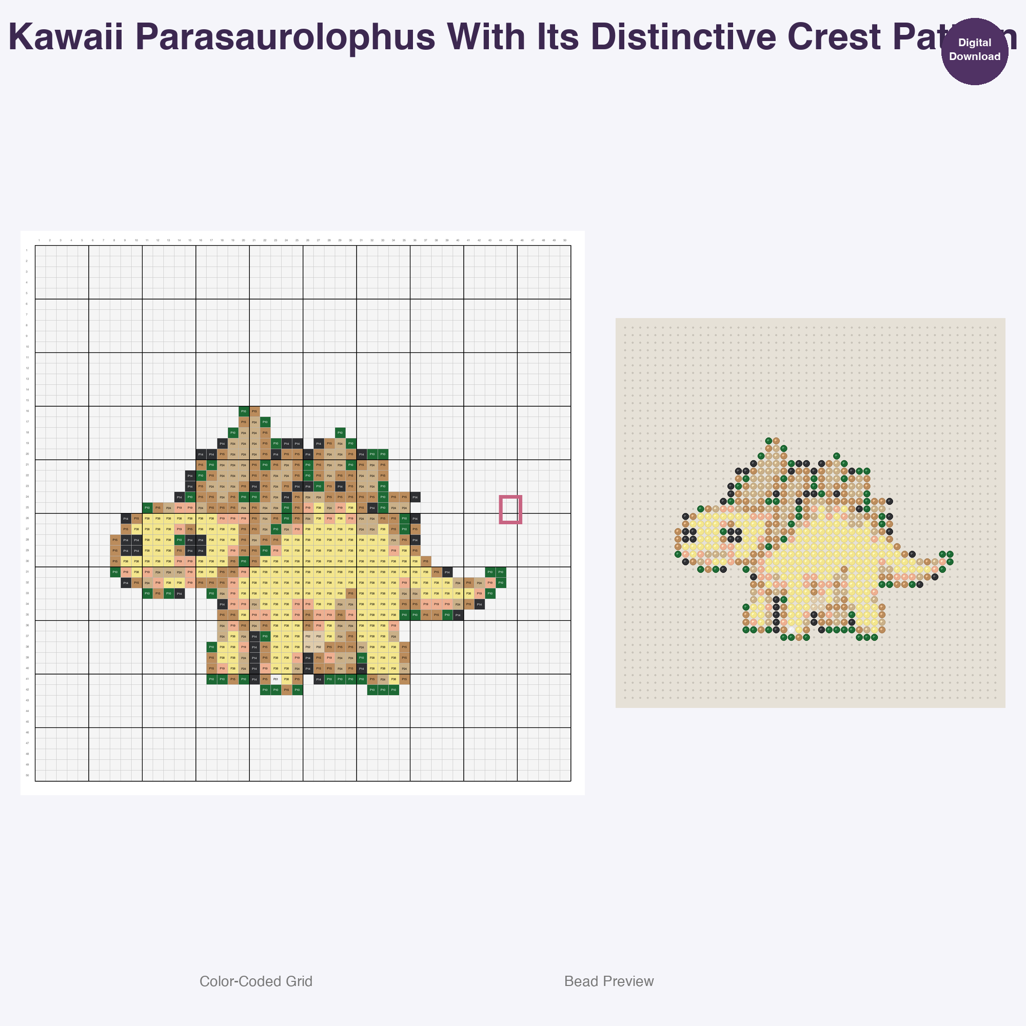 Mesozoic Munchkins Perler Bead Patterns Bundle, 48 Designs (PDF Digital Download)