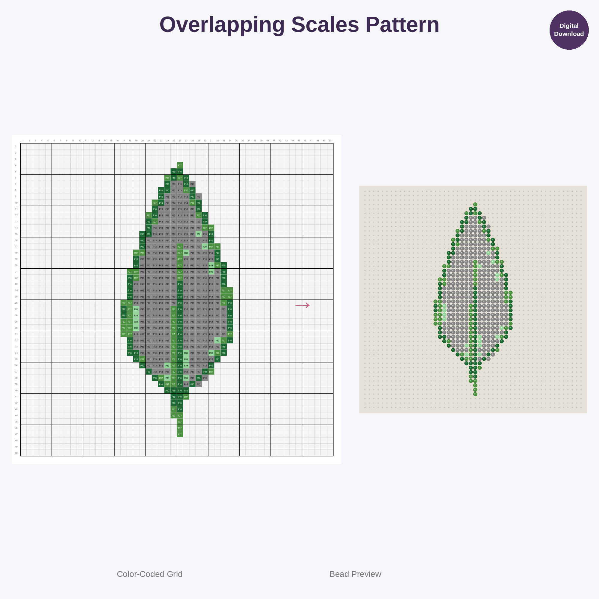 Minimal Botanical Leaves Perler Bead Patterns Bundle, 48 Designs (PDF Digital Download)