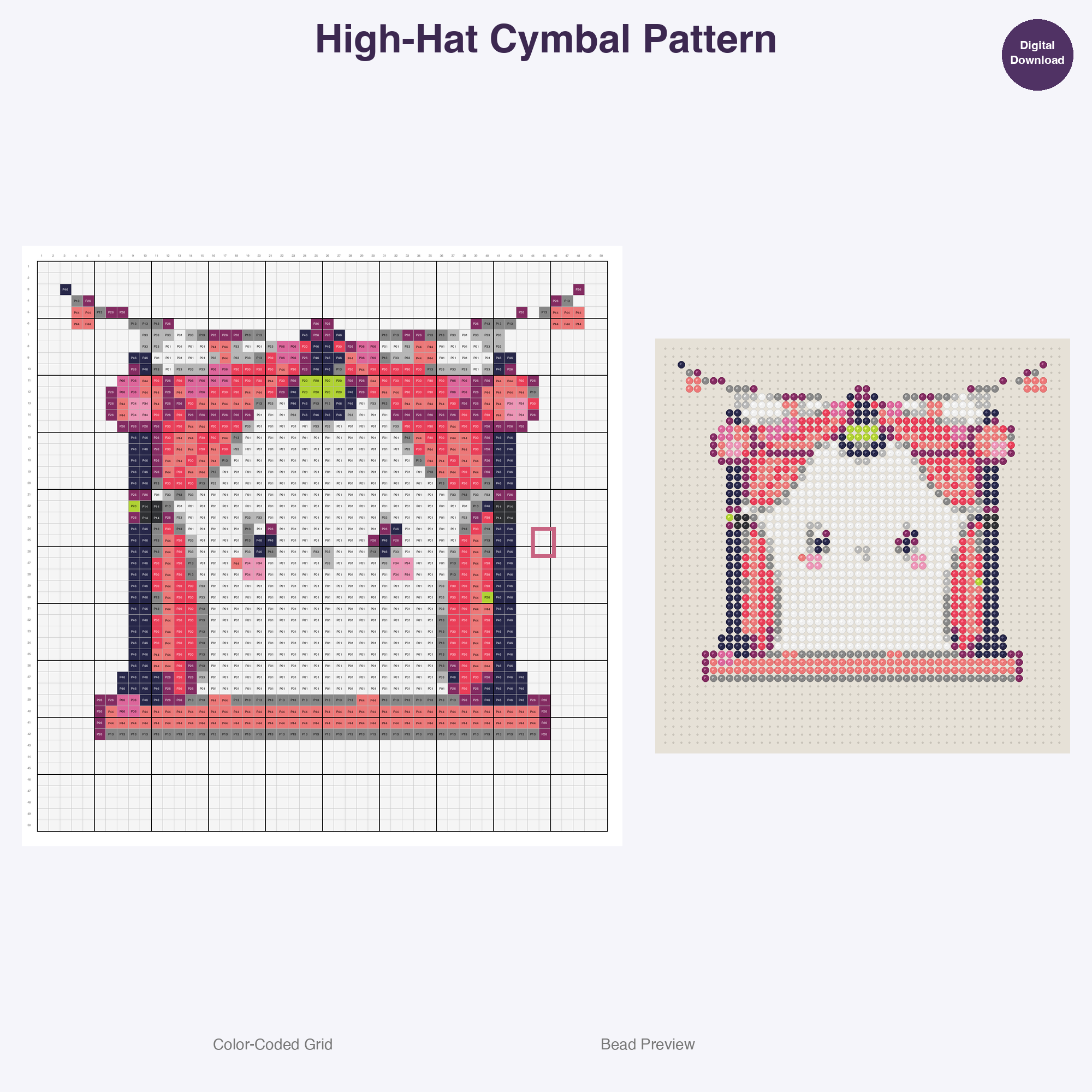 Music Festival Fun Perler Bead Patterns Bundle, 48 Designs (PDF Digital Download)