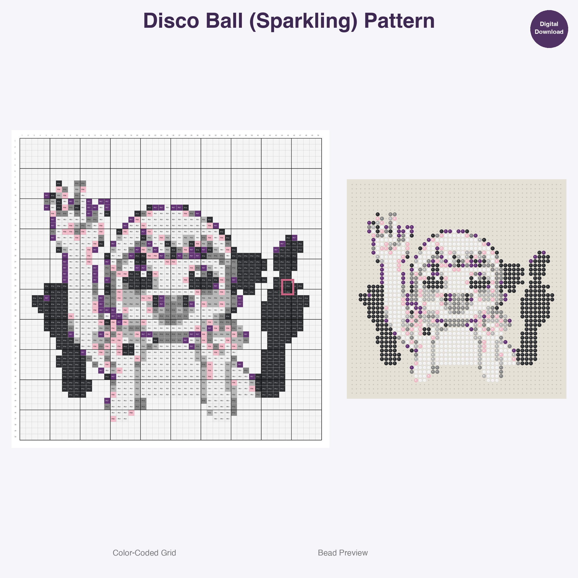 Music Festival Fun Perler Bead Patterns Bundle, 48 Designs (PDF Digital Download)