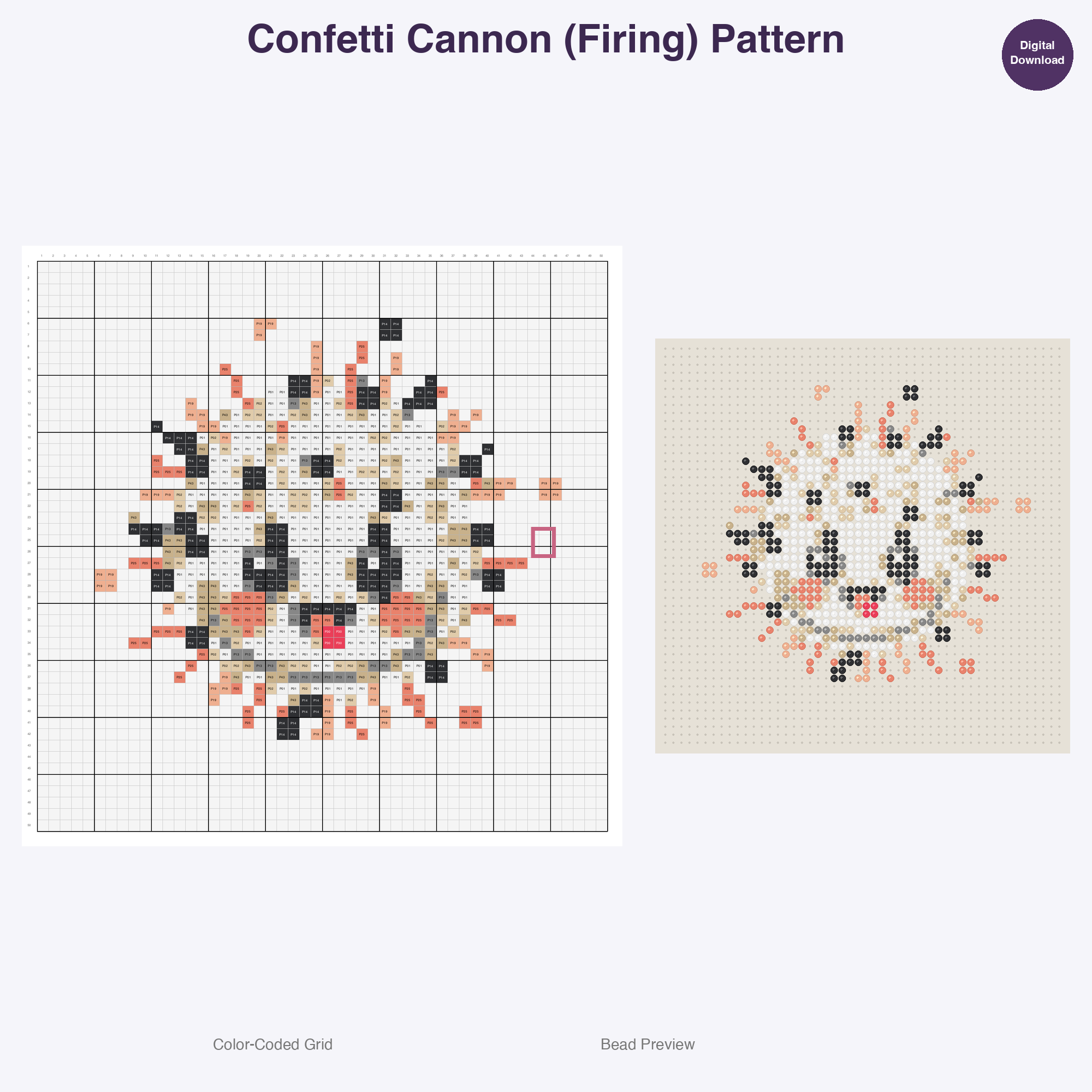 Music Festival Fun Perler Bead Patterns Bundle, 48 Designs (PDF Digital Download)