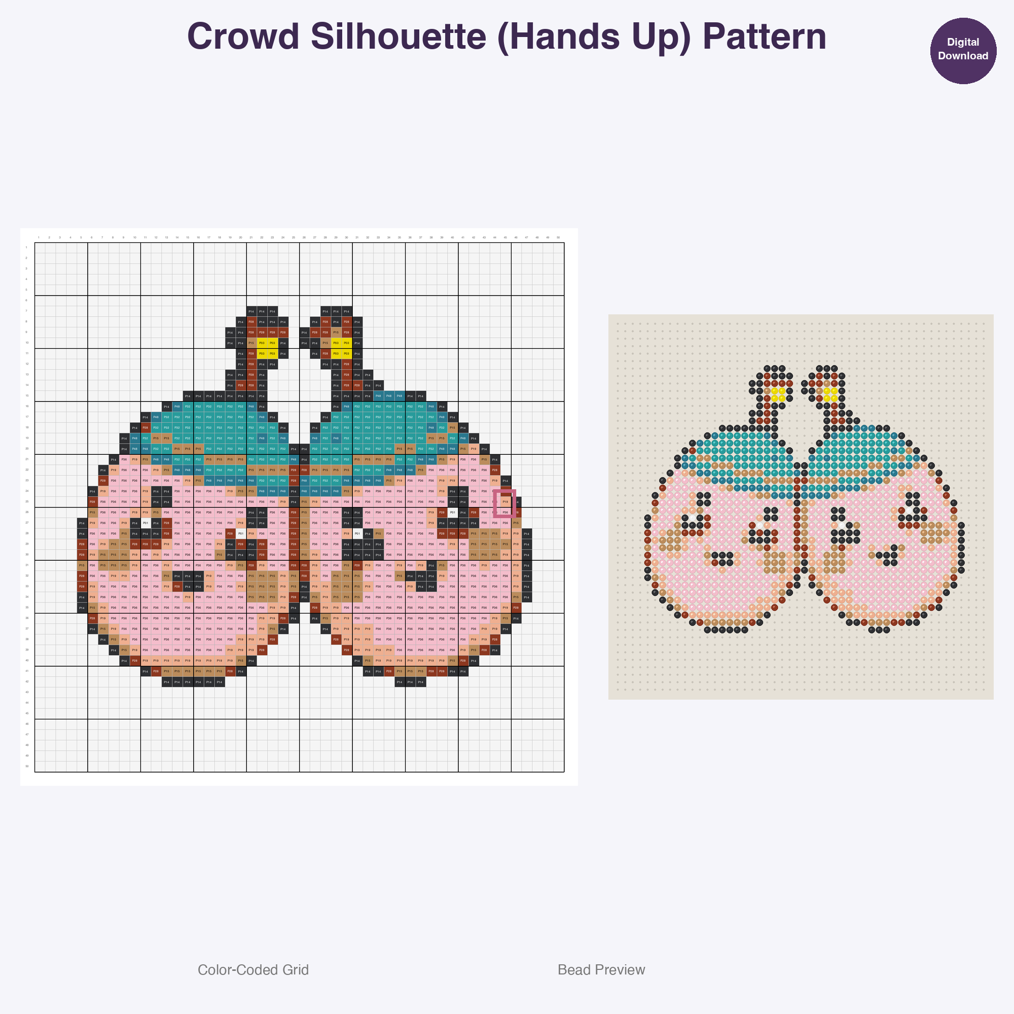 Music Festival Fun Perler Bead Patterns Bundle, 48 Designs (PDF Digital Download)