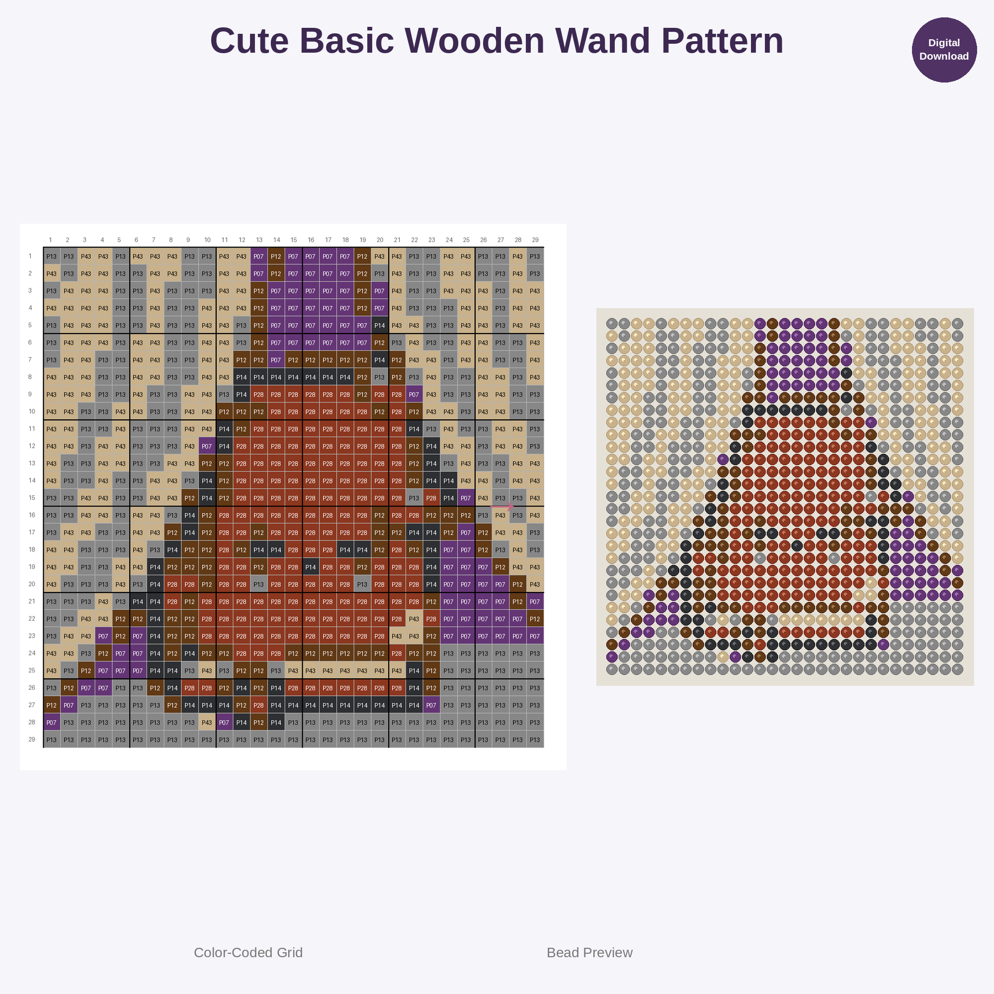 Mystical Academy Supplies Perler Bead Patterns Perler Bead Patterns Bundle, 48 Designs (PDF Digital Download)