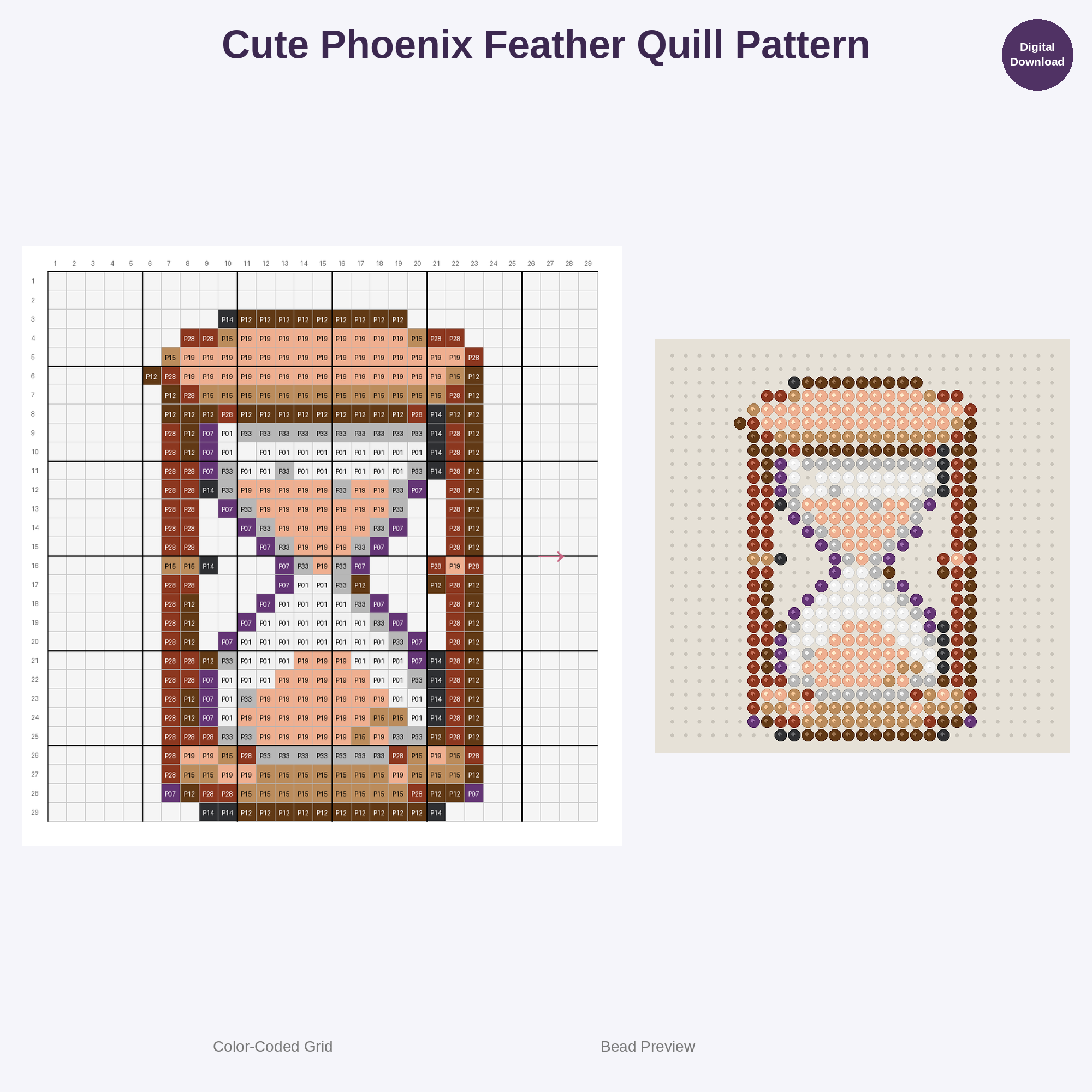 Mystical Academy Supplies Perler Bead Patterns Perler Bead Patterns Bundle, 48 Designs (PDF Digital Download)