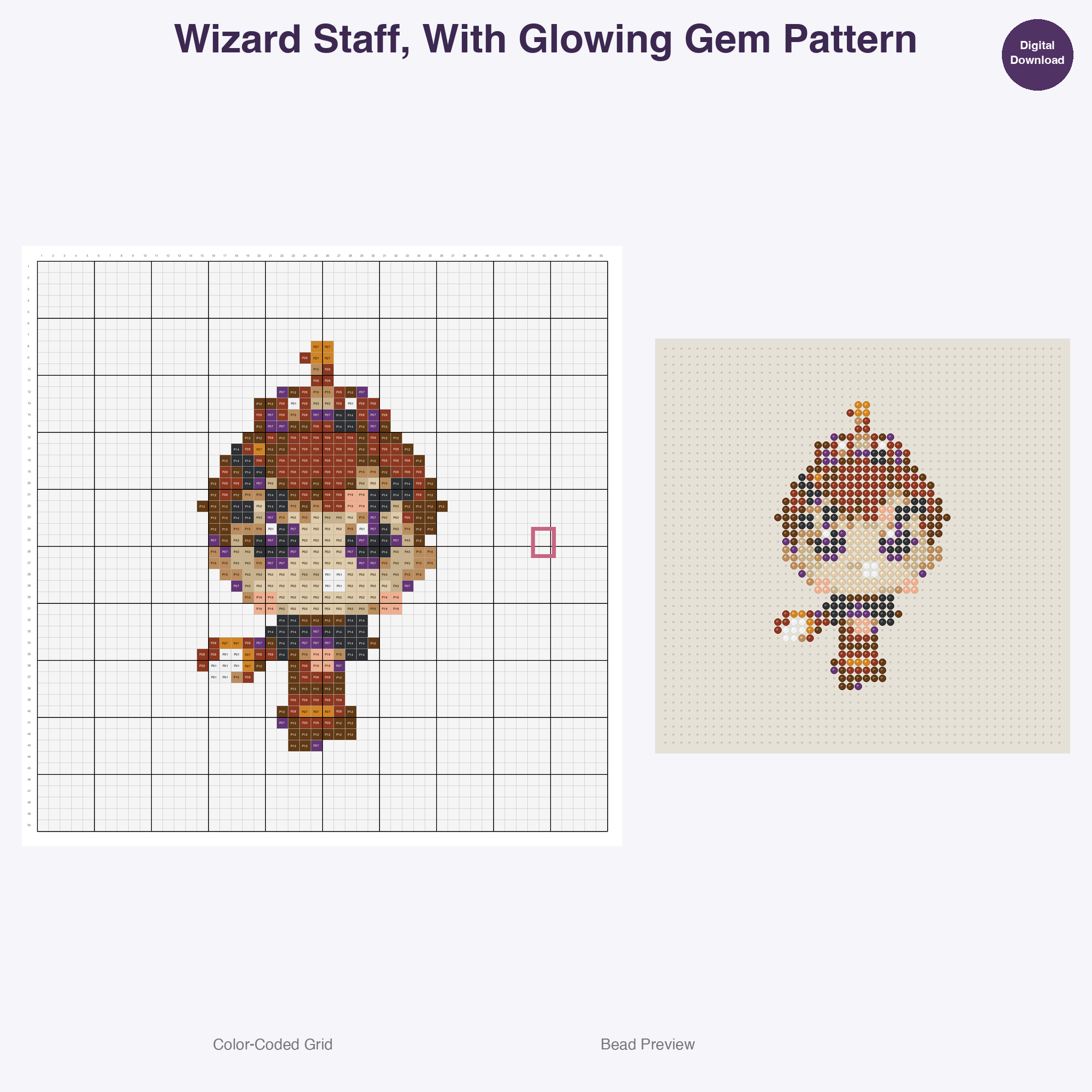 Mystical Artifacts Spellbooks Perler Bead Patterns Bundle, 48 Designs (PDF Digital Download)