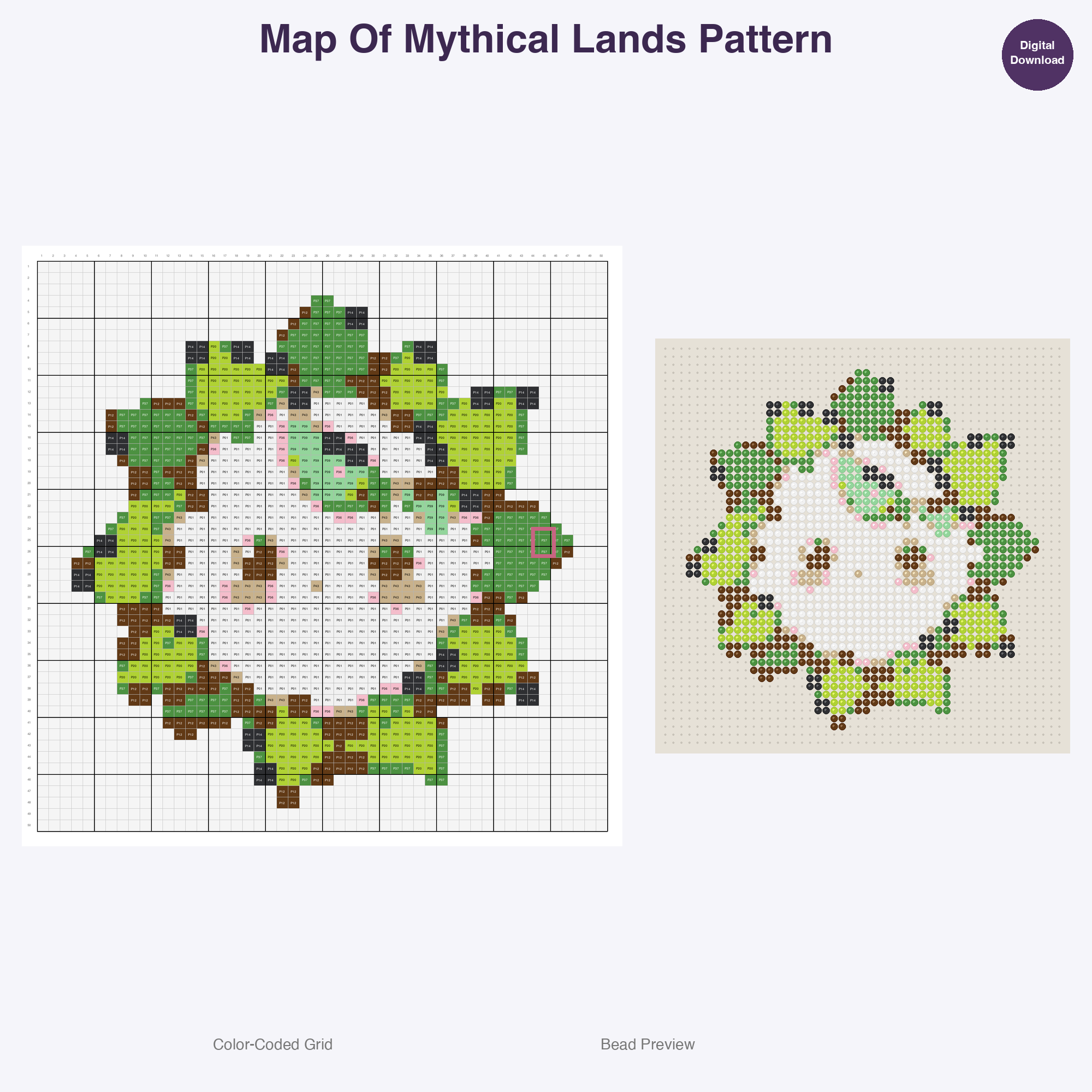 Mystical Artifacts Spellbooks Perler Bead Patterns Bundle, 48 Designs (PDF Digital Download)