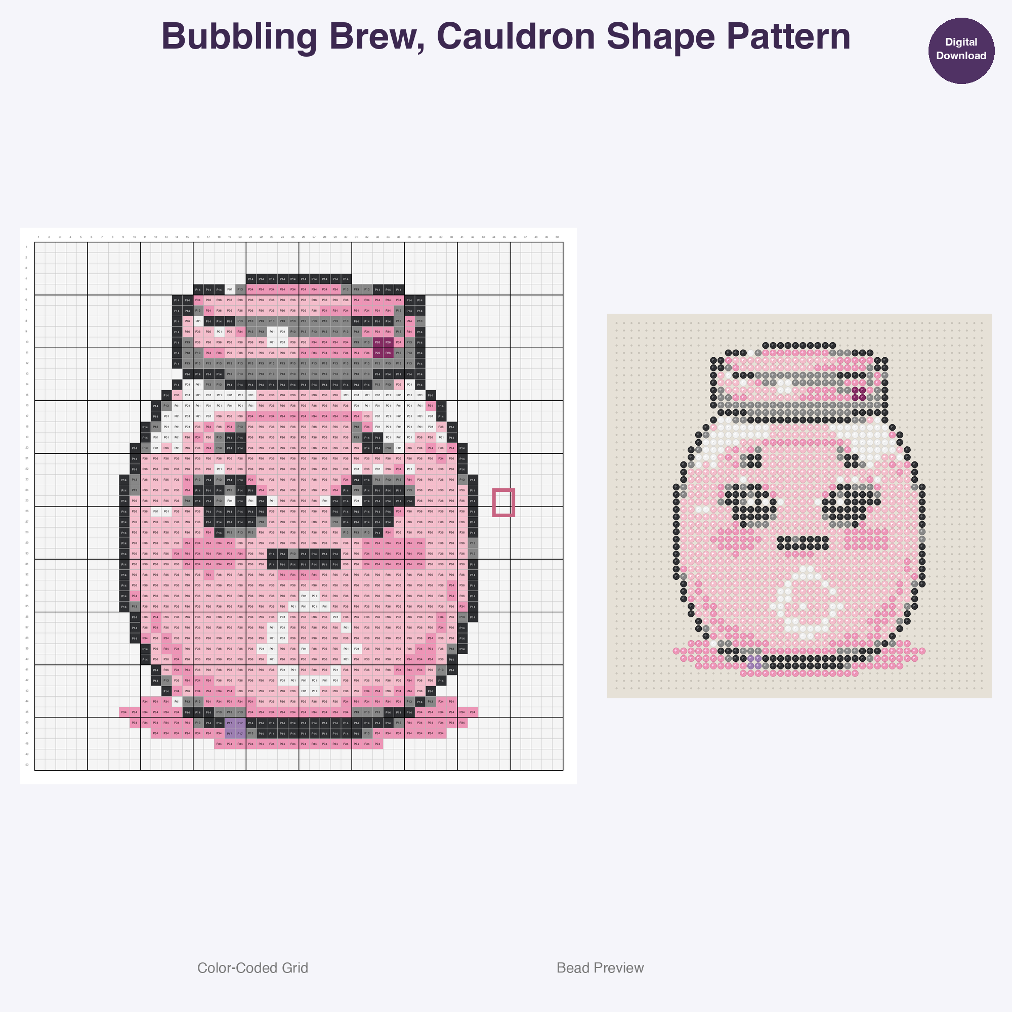 Mystical Artifacts Spellbooks Perler Bead Patterns Bundle, 48 Designs (PDF Digital Download)