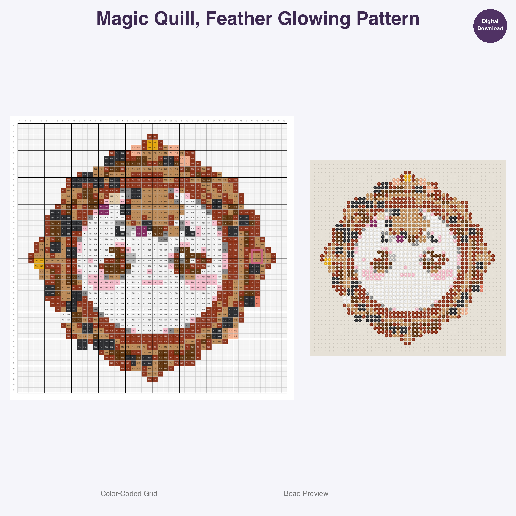 Mystical Artifacts Spellbooks Perler Bead Patterns Bundle, 48 Designs (PDF Digital Download)