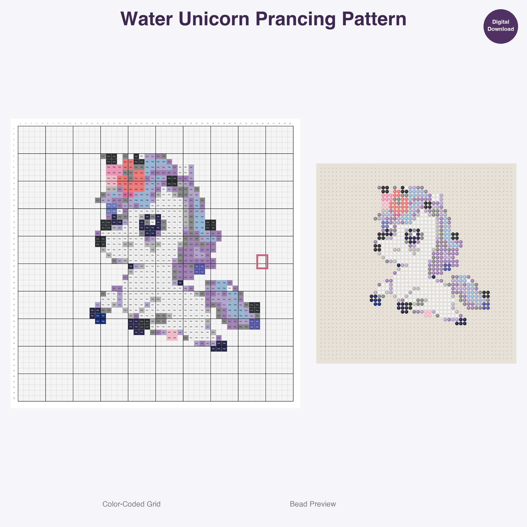 Mythical Elemental Guardians Perler Bead Patterns Bundle, 48 Designs (PDF Digital Download)