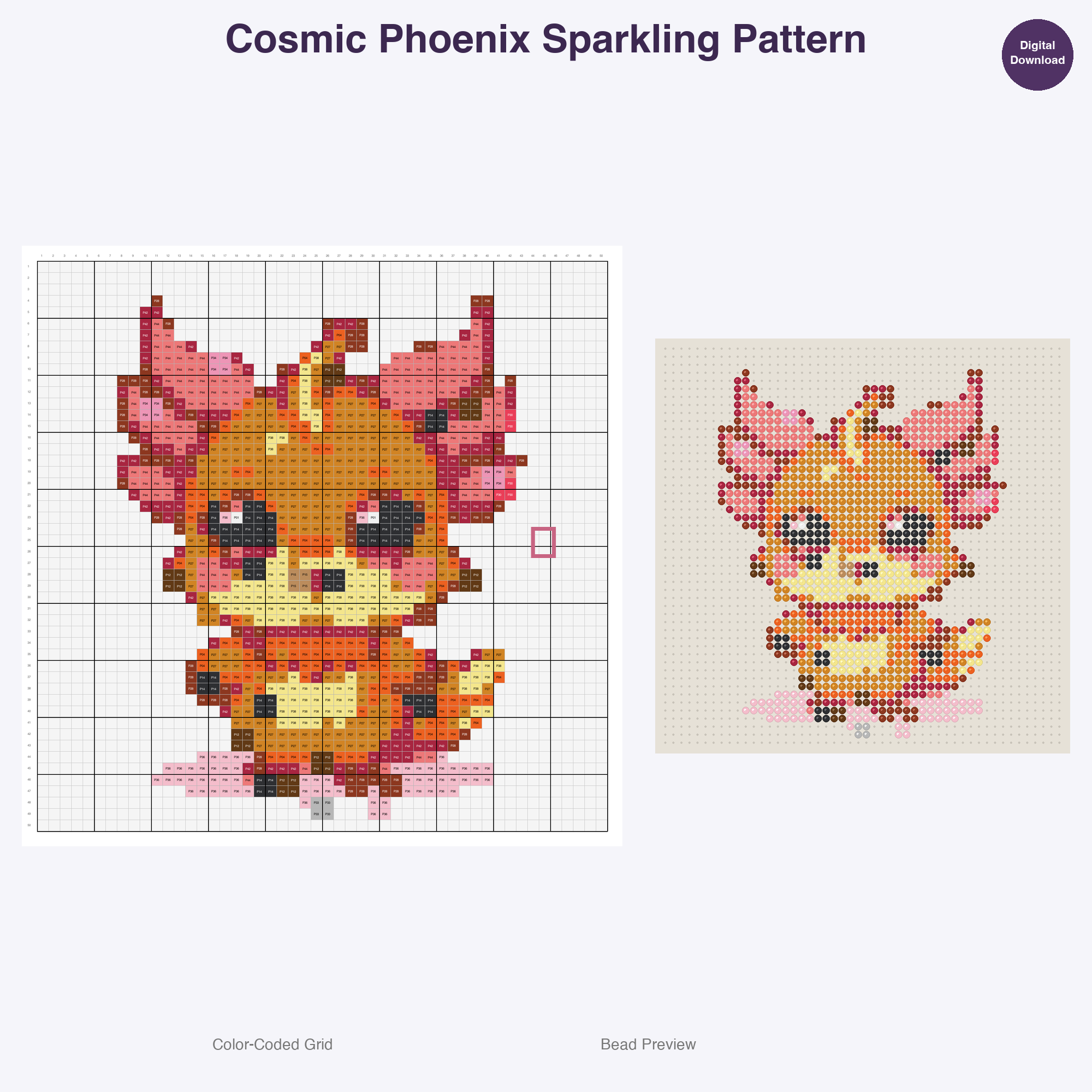 Mythical Elemental Guardians Perler Bead Patterns Bundle, 48 Designs (PDF Digital Download)