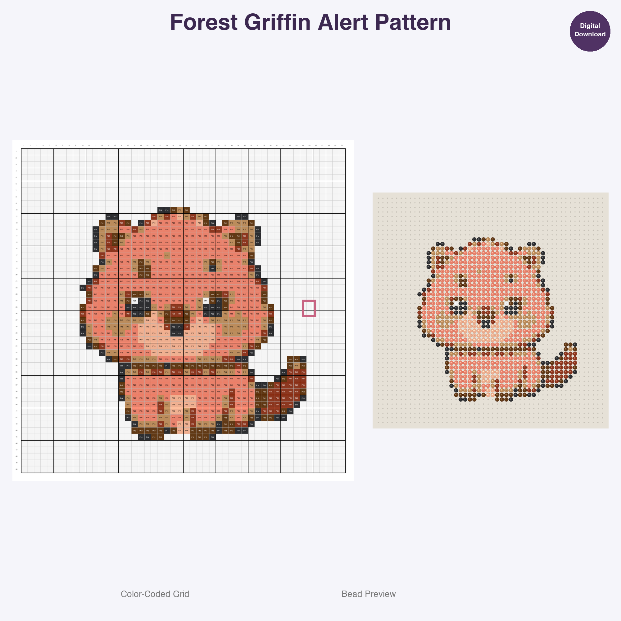 Mythical Elemental Guardians Perler Bead Patterns Bundle, 48 Designs (PDF Digital Download)