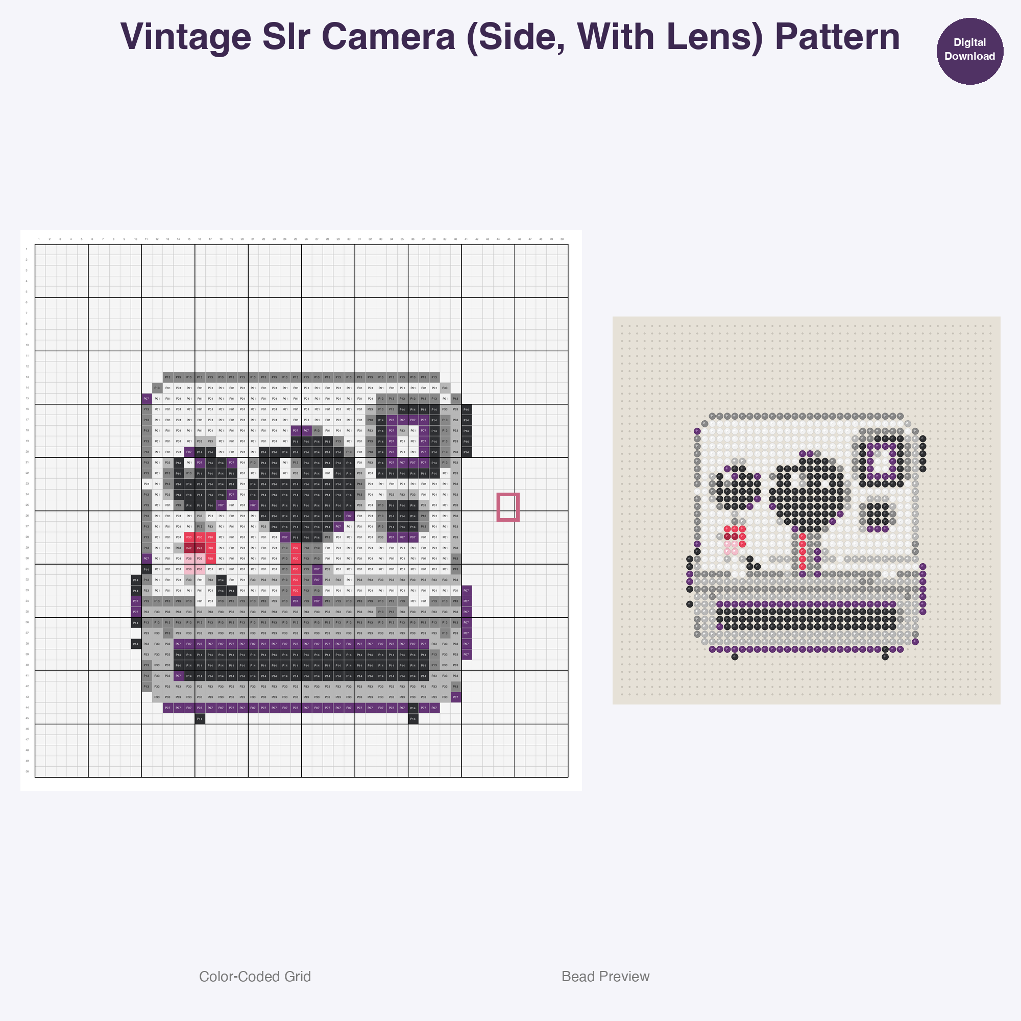 Nostalgic Gadget Charm Perler Bead Patterns Bundle, 48 Designs (PDF Digital Download)