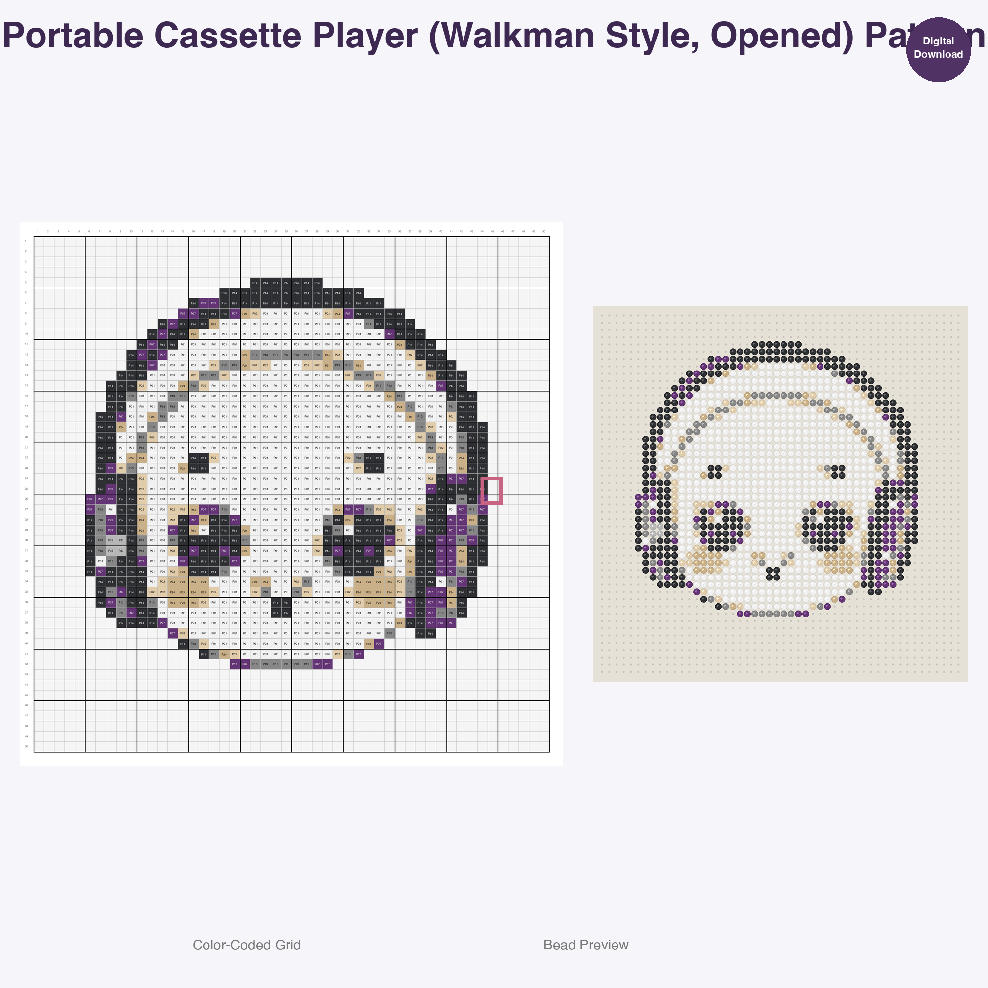 Nostalgic Gadget Charm Perler Bead Patterns Bundle, 48 Designs (PDF Digital Download)