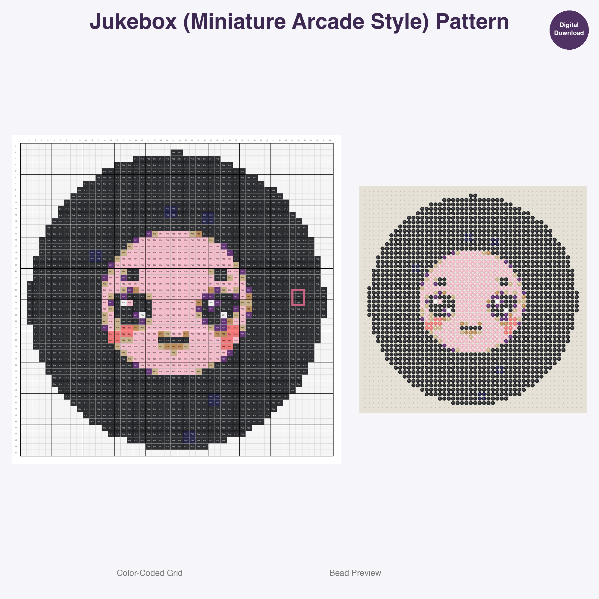 Nostalgic Gadget Charm Perler Bead Patterns Bundle, 48 Designs (PDF Digital Download)