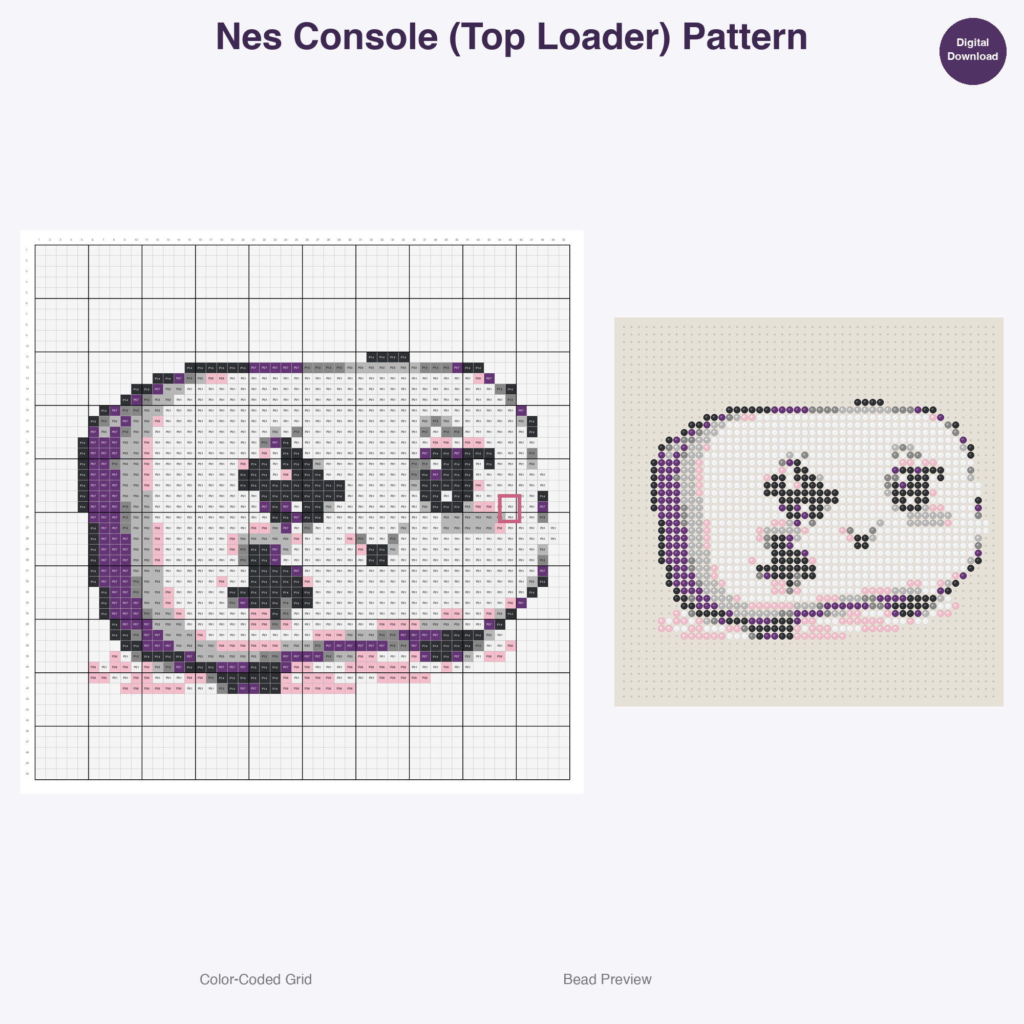 Nostalgic Gadget Charm Perler Bead Patterns Bundle, 48 Designs (PDF Digital Download)