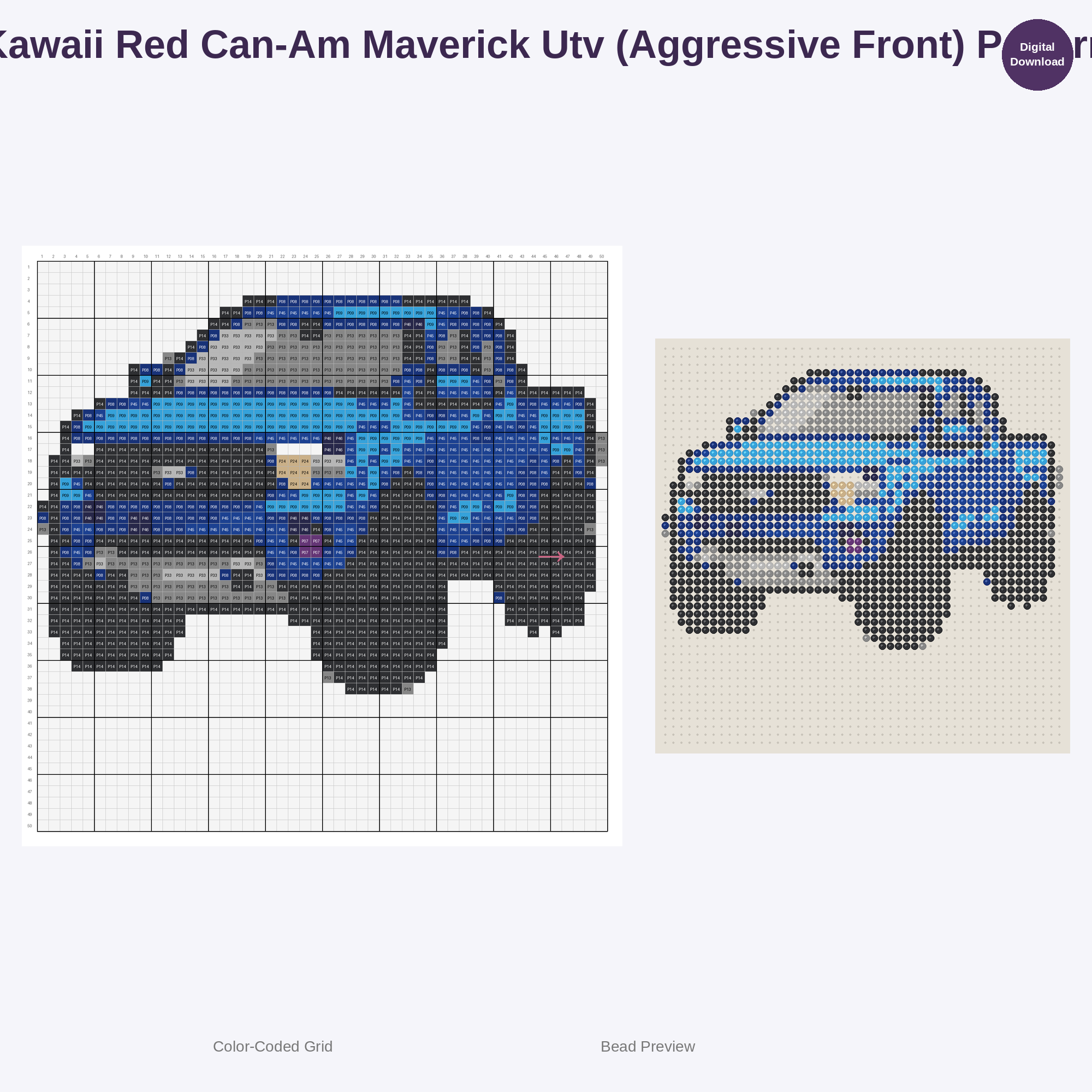 Off-Road Truck & Jeep Adventure Perler Bead Patterns Bundle, 48 Designs (PDF Digital Download)
