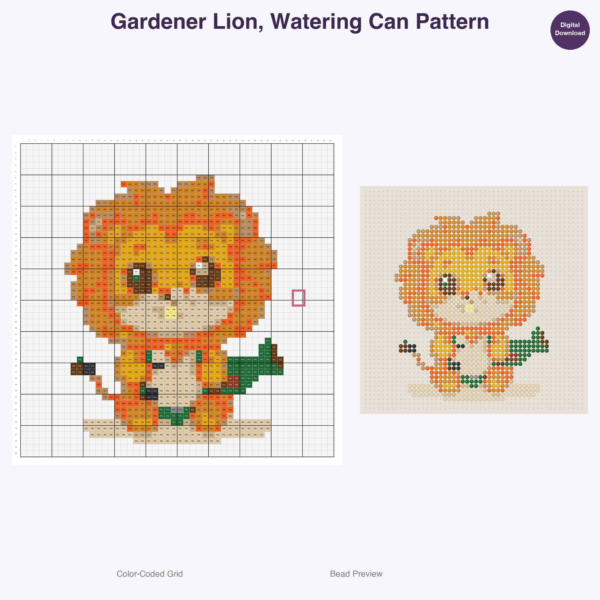Pawsome Professions Perler Bead Patterns, 48 Designs x 3 Grid Sizes (29x29 + 50x50 + 128x128), Fuse Bead PDF Digital Download