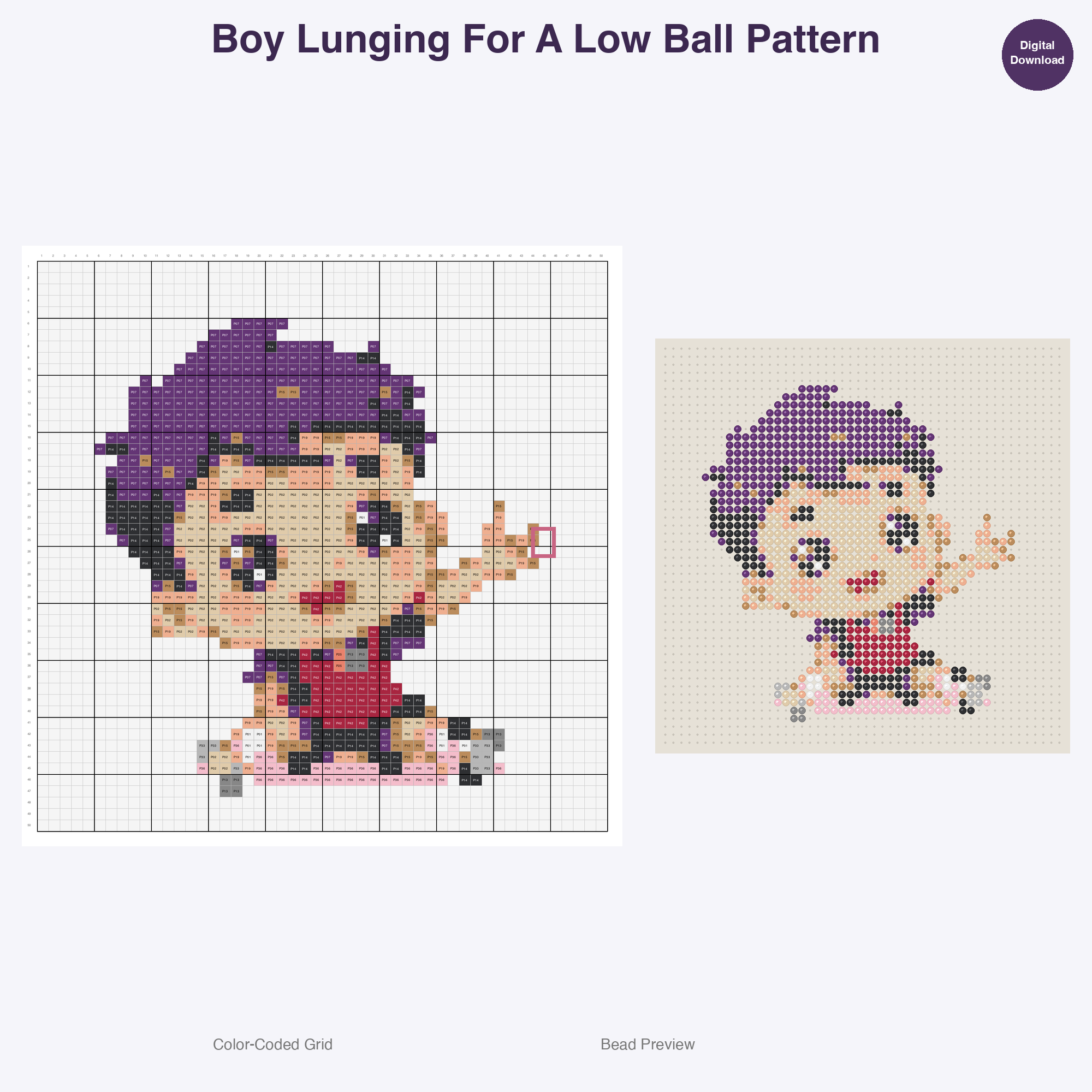 Cute Pickleball Fun Perler Bead Patterns Bundle, 48 Designs (PDF Digital Download)