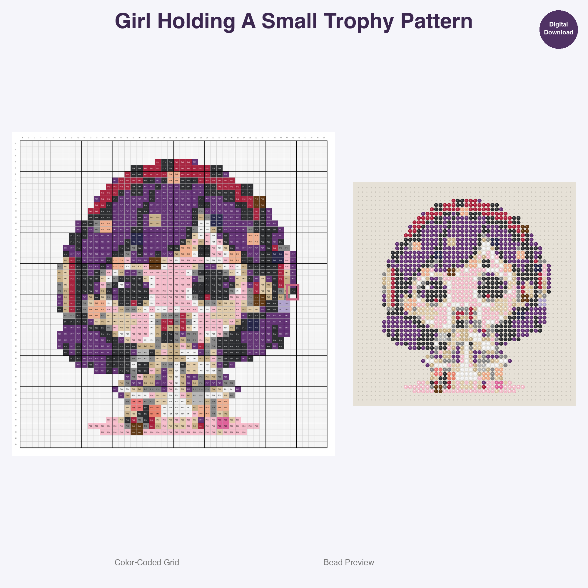 Cute Pickleball Fun Perler Bead Patterns Bundle, 48 Designs (PDF Digital Download)
