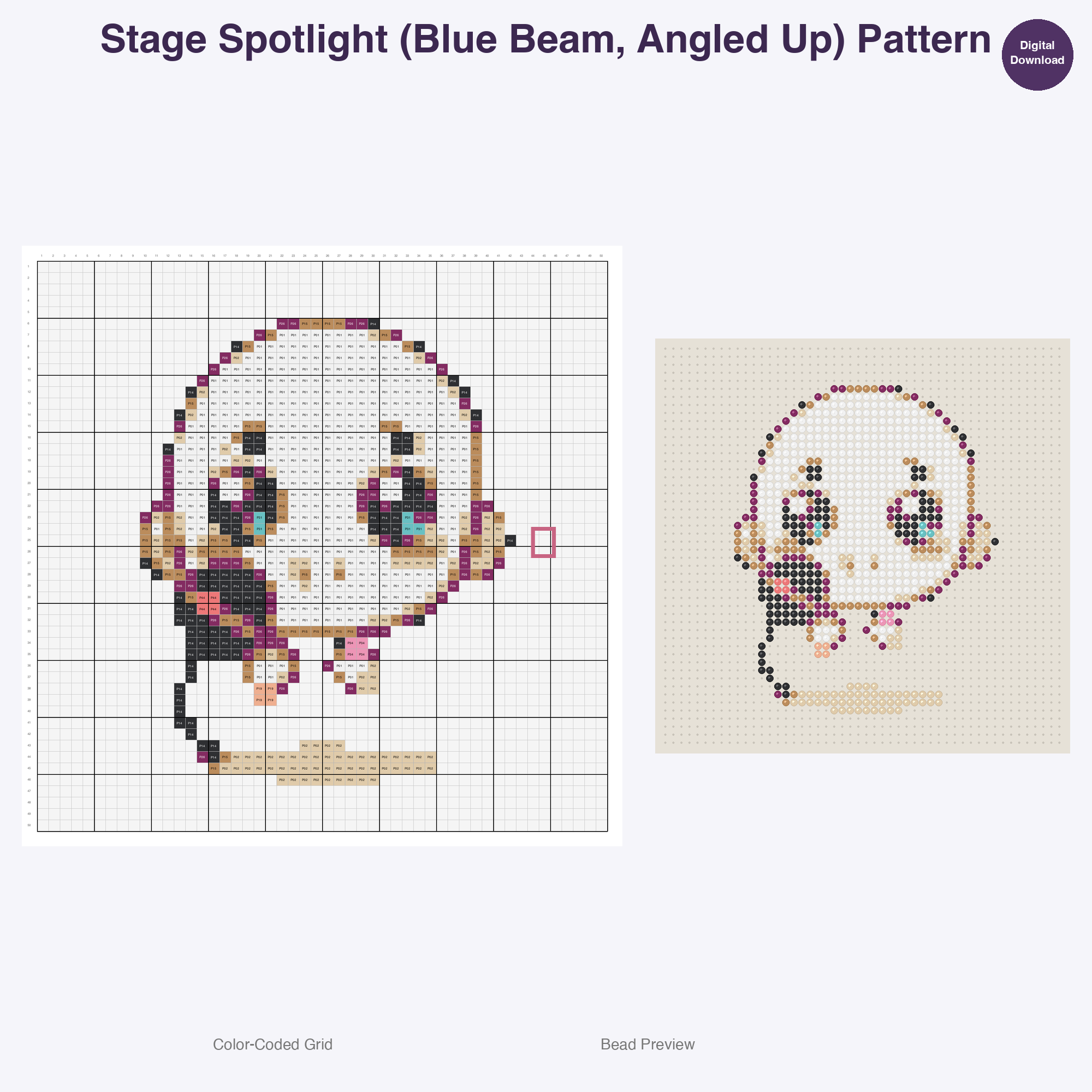 Pixel Pop Concert Perler Bead Patterns Bundle, 48 Designs (PDF Digital Download)