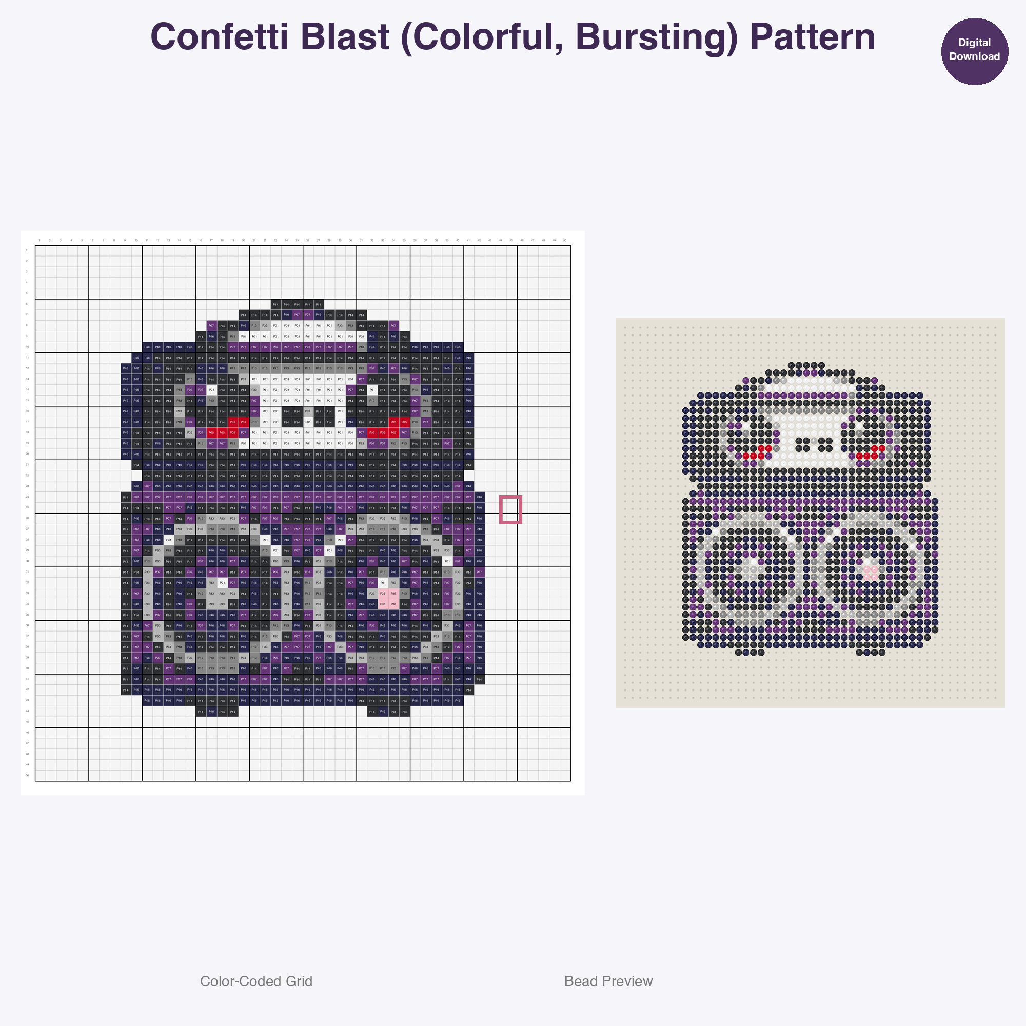 Pixel Pop Concert Perler Bead Patterns Bundle, 48 Designs (PDF Digital Download)