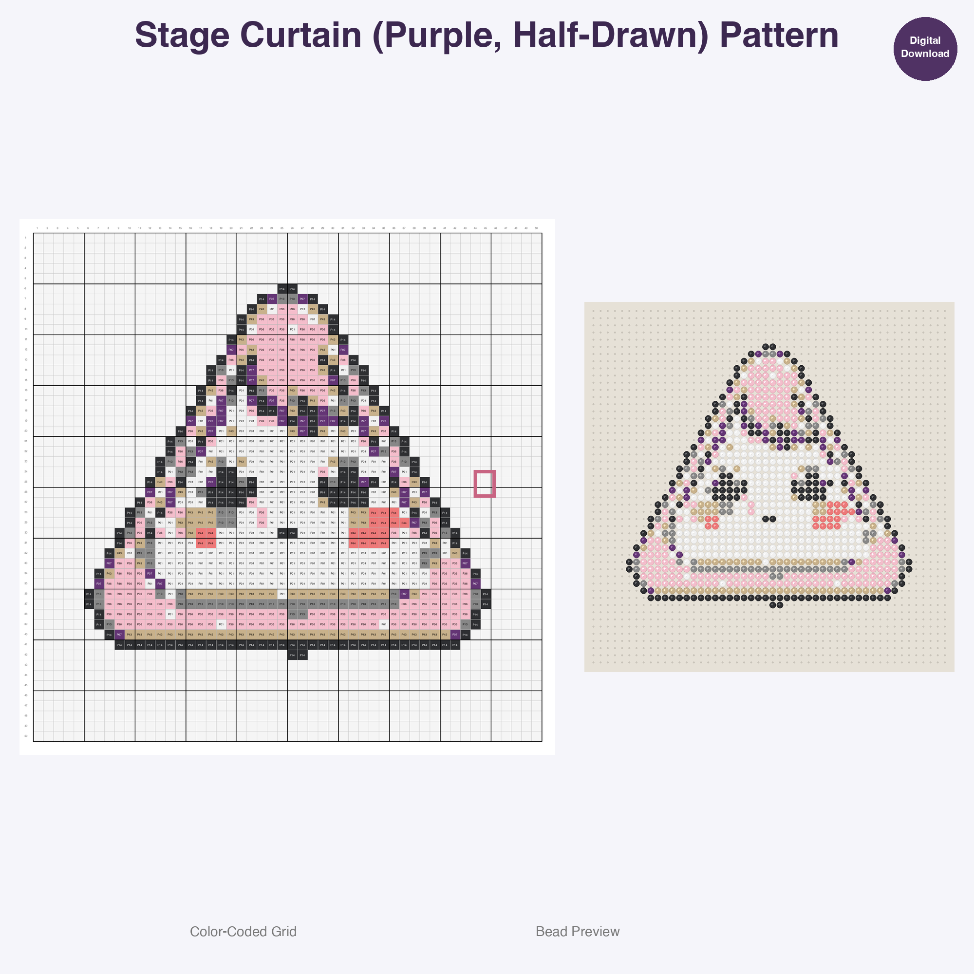 Pixel Pop Concert Perler Bead Patterns Bundle, 48 Designs (PDF Digital Download)