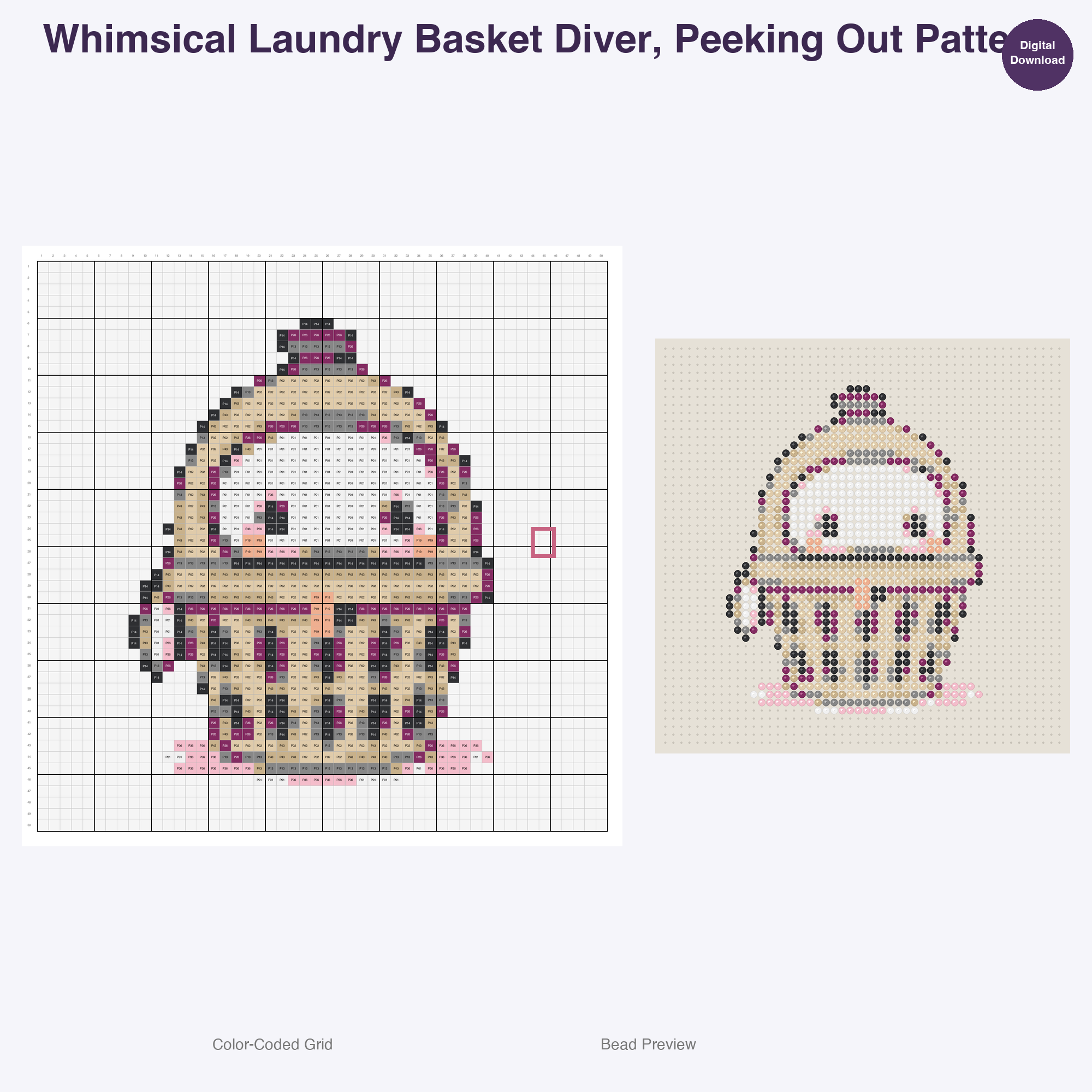 Purrfectly Posed Feline Fun Perler Bead Patterns, 48 Designs x 3 Grid Sizes (29x29 + 50x50 + 128x128), Fuse Bead PDF Digital Download