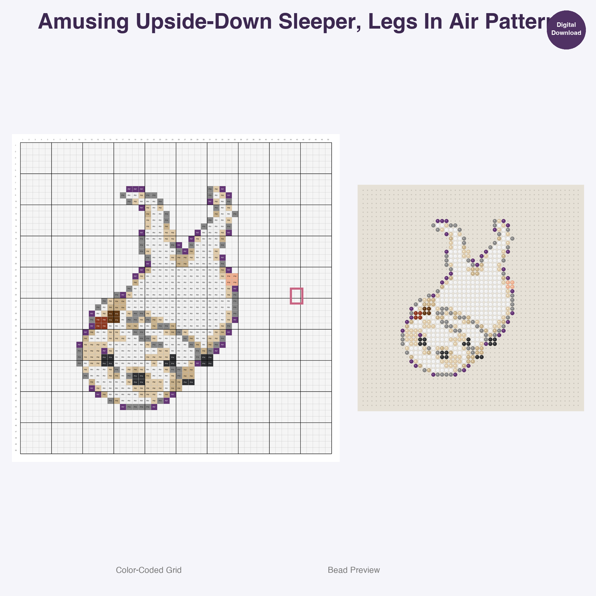 Purrfectly Posed Feline Fun Perler Bead Patterns, 48 Designs x 3 Grid Sizes (29x29 + 50x50 + 128x128), Fuse Bead PDF Digital Download