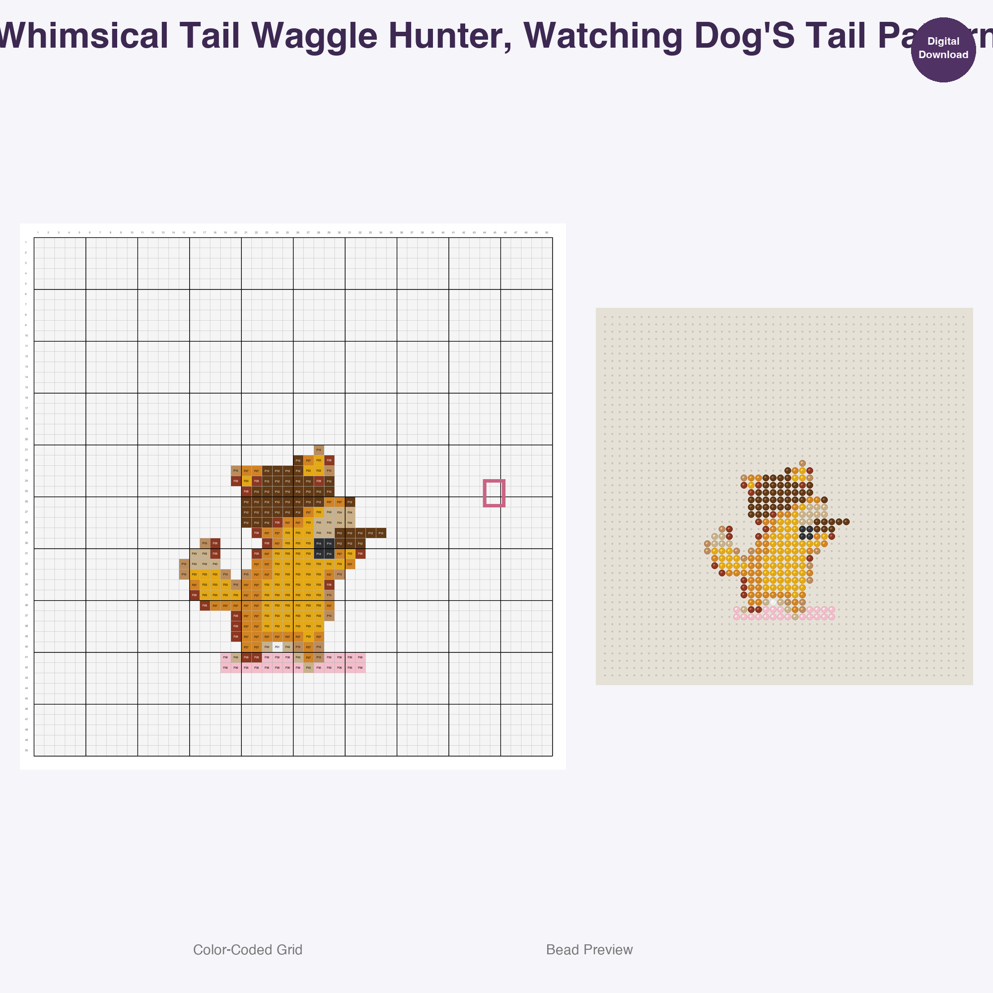 Purrfectly Posed Feline Fun Perler Bead Patterns, 48 Designs x 3 Grid Sizes (29x29 + 50x50 + 128x128), Fuse Bead PDF Digital Download