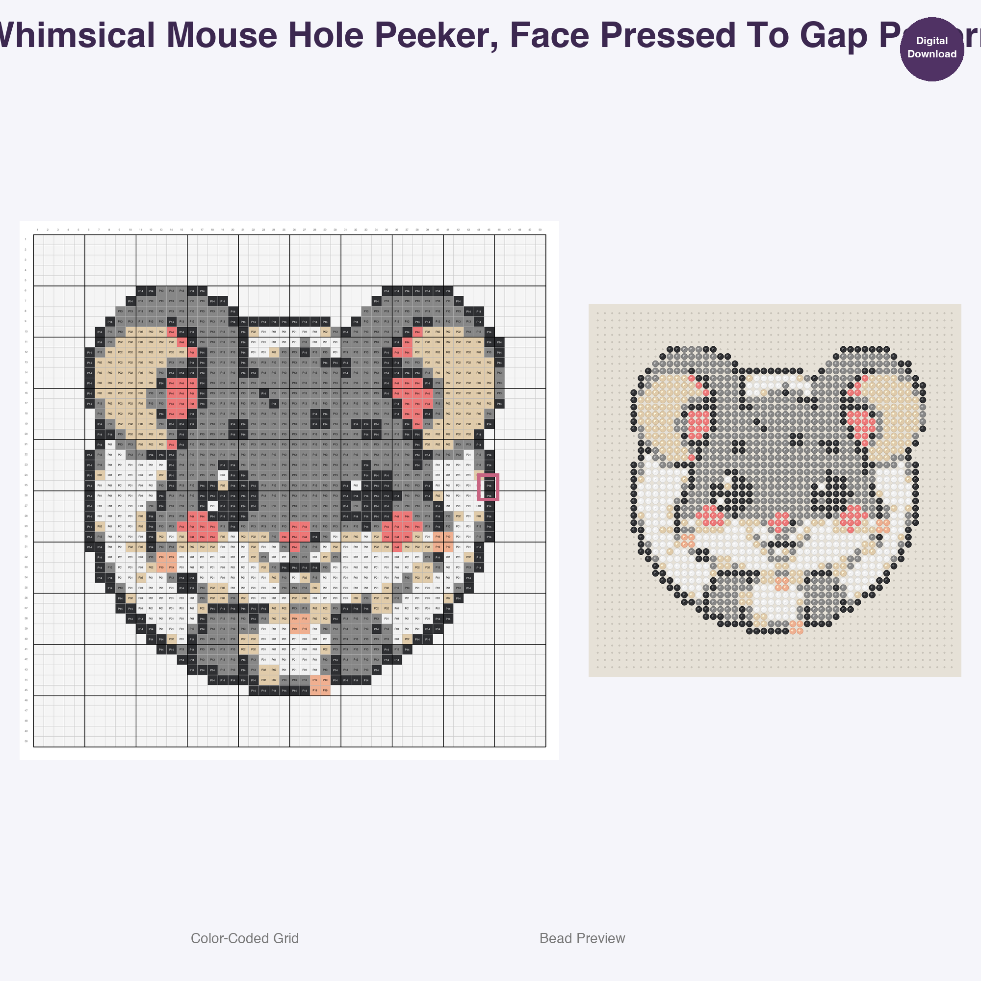 Purrfectly Posed Feline Fun Perler Bead Patterns, 48 Designs x 3 Grid Sizes (29x29 + 50x50 + 128x128), Fuse Bead PDF Digital Download