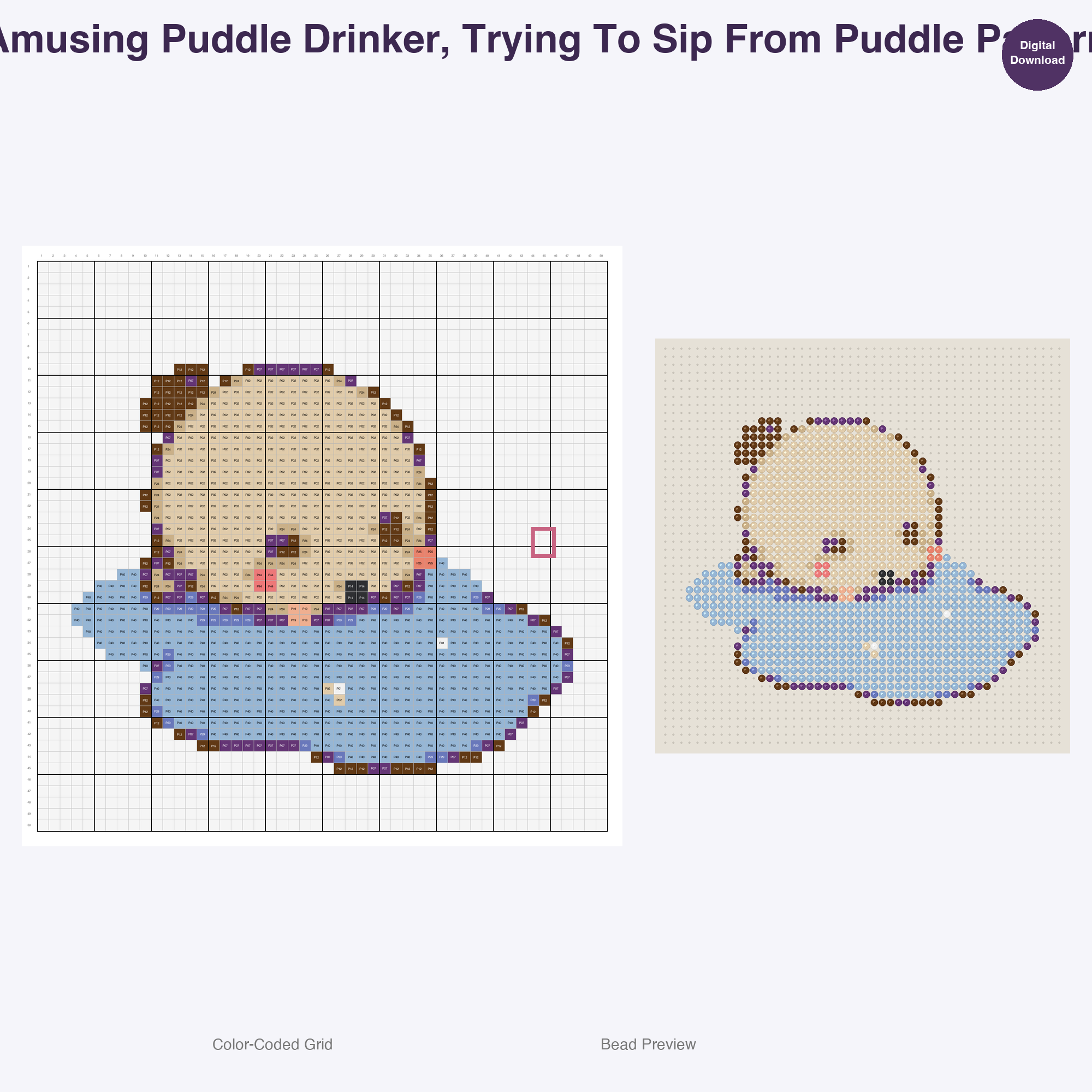 Purrfectly Posed Feline Fun Perler Bead Patterns, 48 Designs x 3 Grid Sizes (29x29 + 50x50 + 128x128), Fuse Bead PDF Digital Download