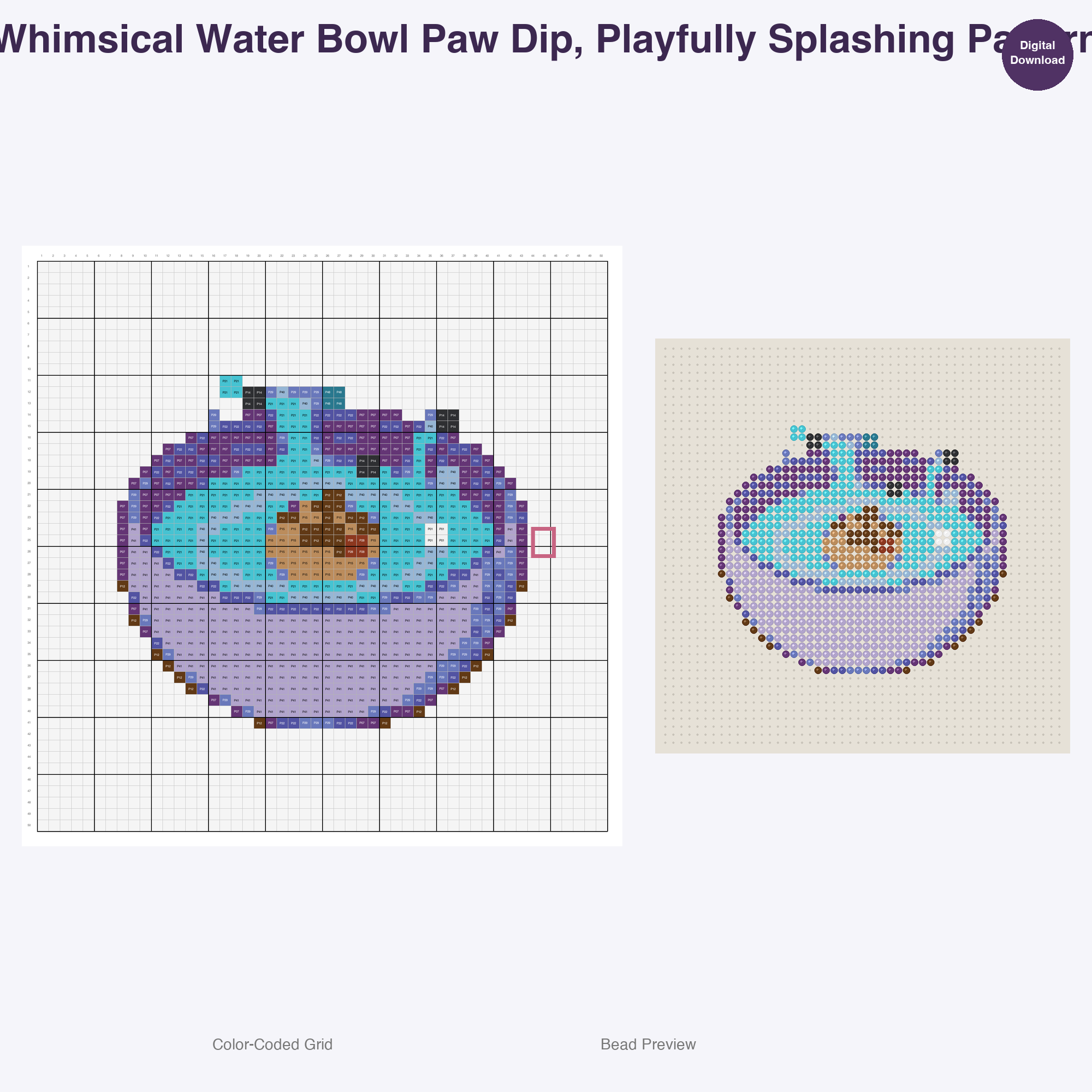 Purrfectly Posed Feline Fun Perler Bead Patterns, 48 Designs x 3 Grid Sizes (29x29 + 50x50 + 128x128), Fuse Bead PDF Digital Download