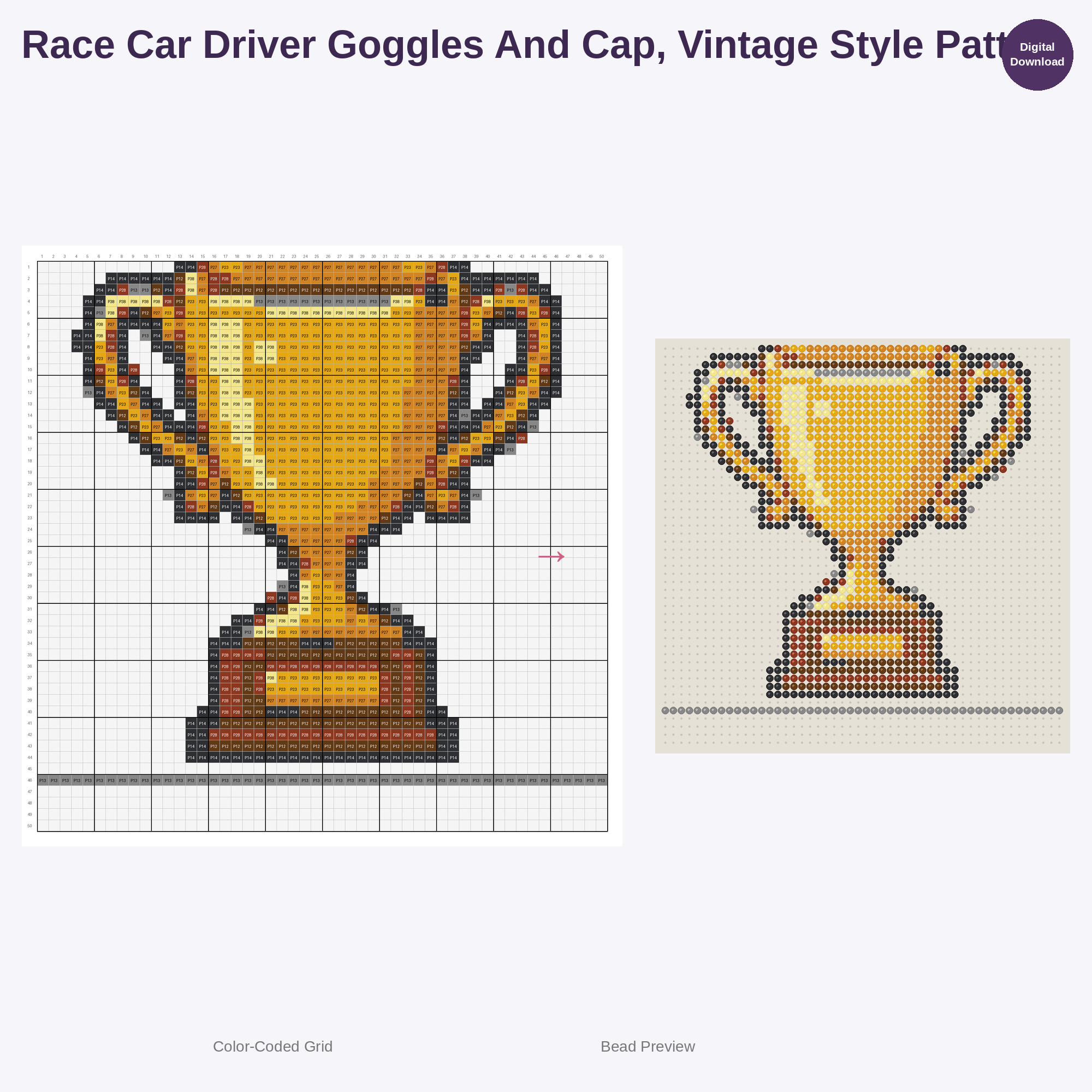 High Octane Race Cars Perler Bead Patterns Bundle, 48 Designs (PDF Digital Download)