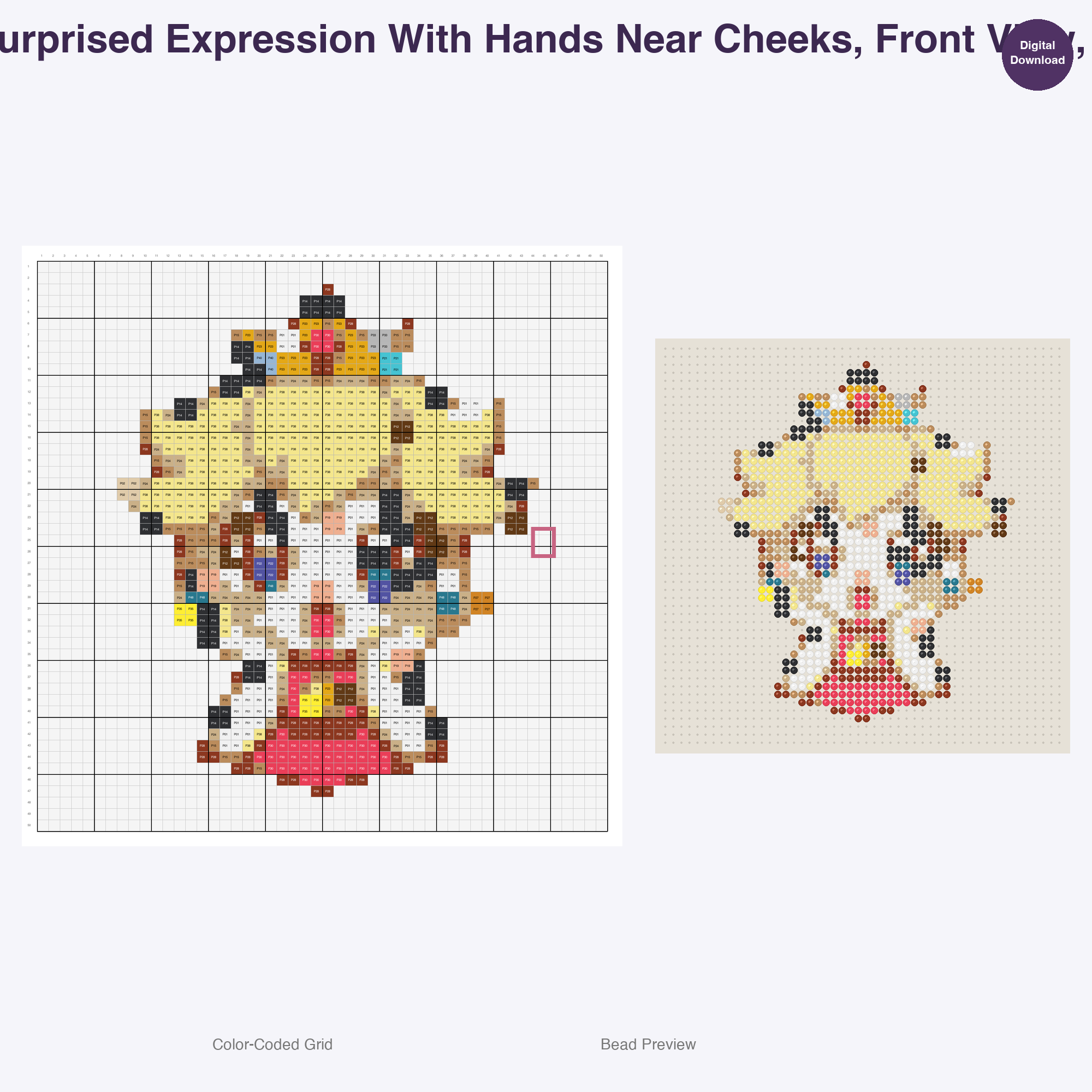 Retro Nintendo Pixel Characters Perler Bead Patterns, 48 Designs x 2 Grid Sizes (50x50 + 128x128), Fuse Bead PDF Digital Download