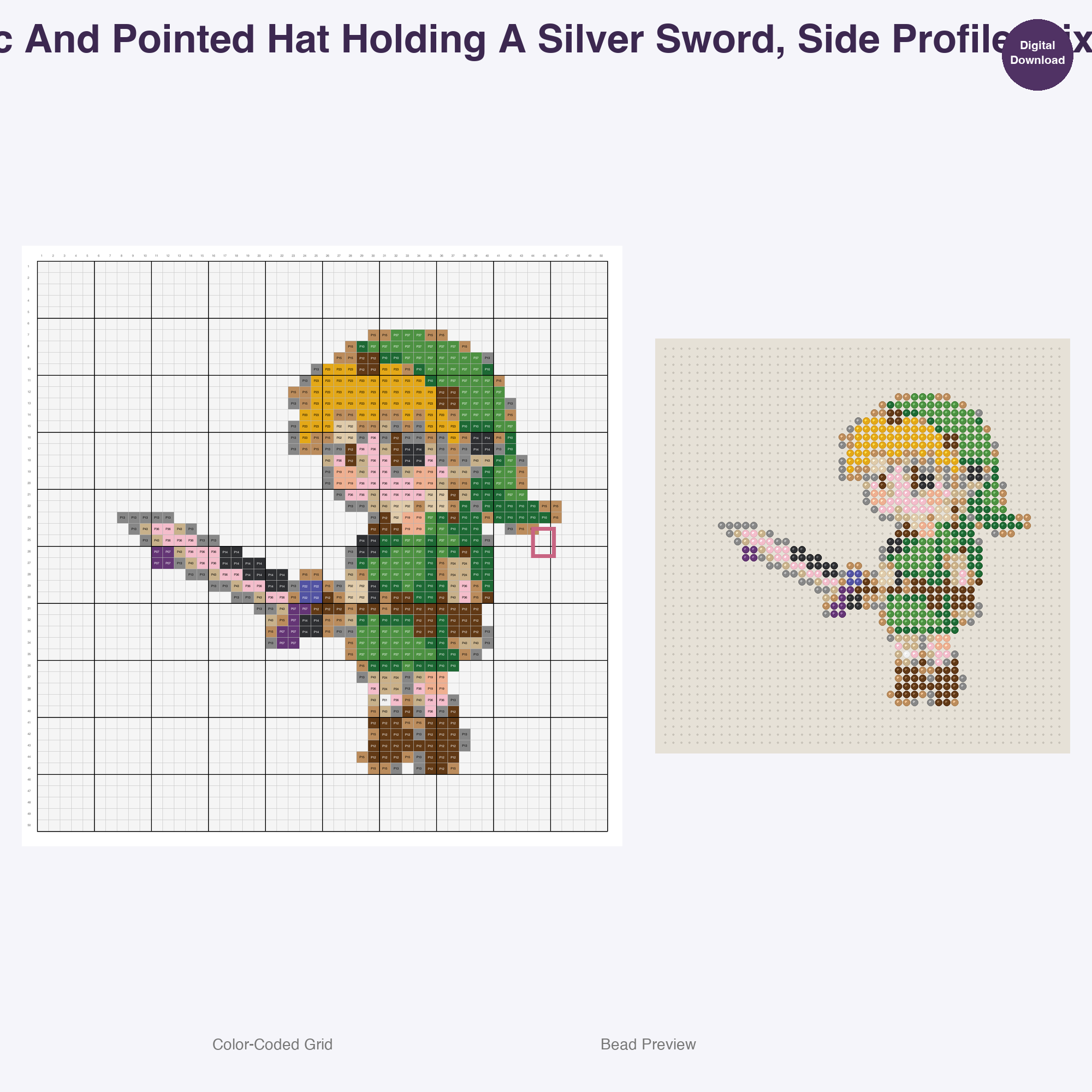 Retro Nintendo Pixel Characters Perler Bead Patterns, 48 Designs x 2 Grid Sizes (50x50 + 128x128), Fuse Bead PDF Digital Download