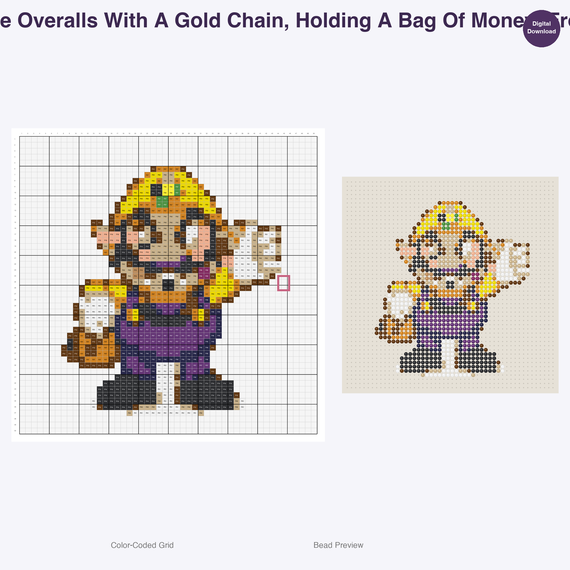 Retro Nintendo Pixel Characters Perler Bead Patterns, 48 Designs x 2 Grid Sizes (50x50 + 128x128), Fuse Bead PDF Digital Download
