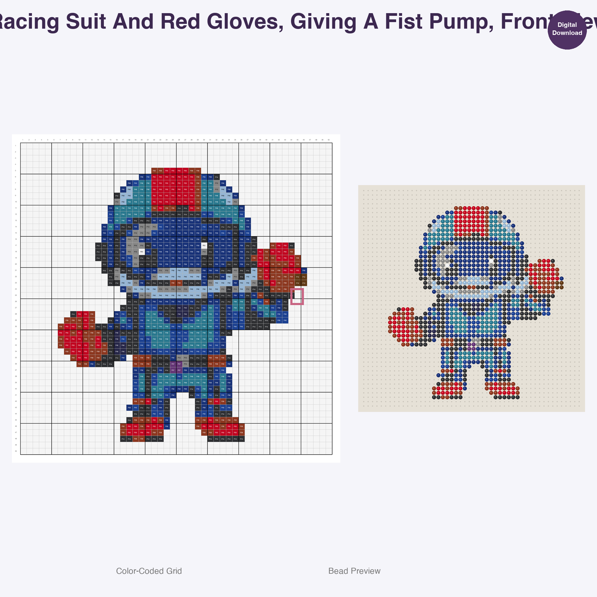 Retro Nintendo Pixel Characters Perler Bead Patterns, 48 Designs x 2 Grid Sizes (50x50 + 128x128), Fuse Bead PDF Digital Download