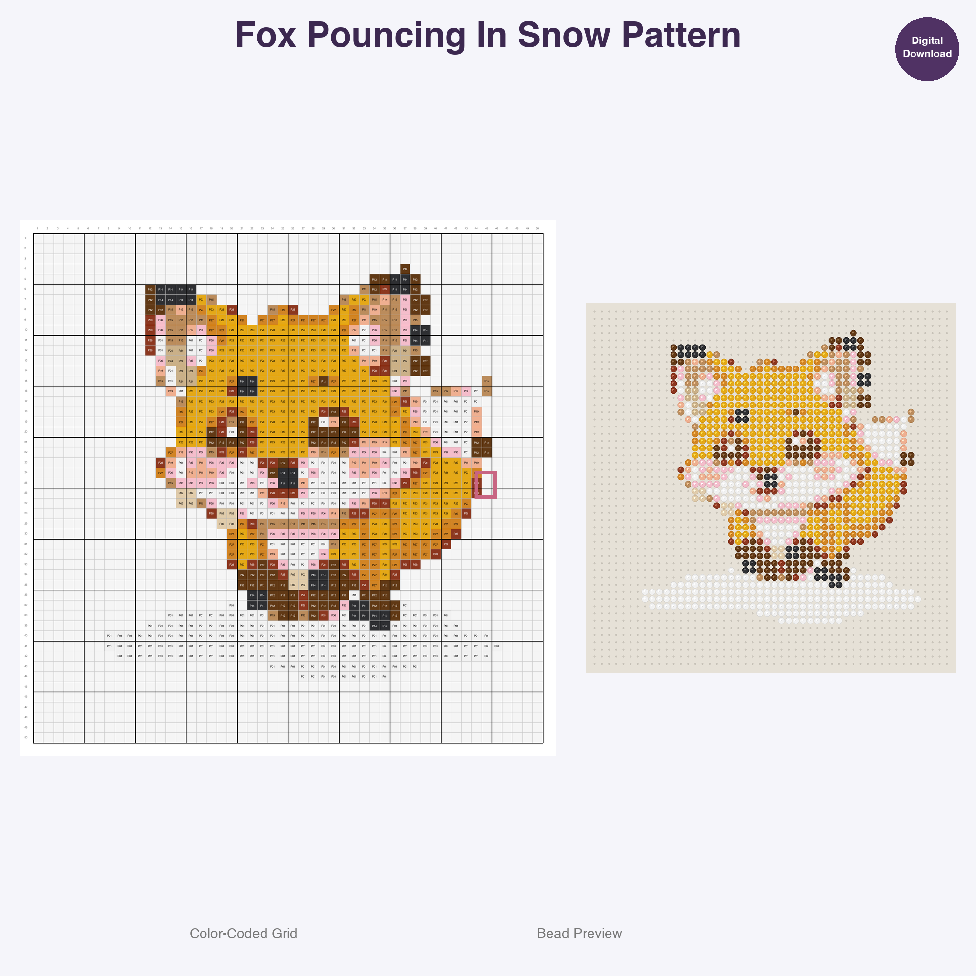 Rustic Woodland Critters Perler Bead Patterns Bundle, 48 Designs (PDF Digital Download)