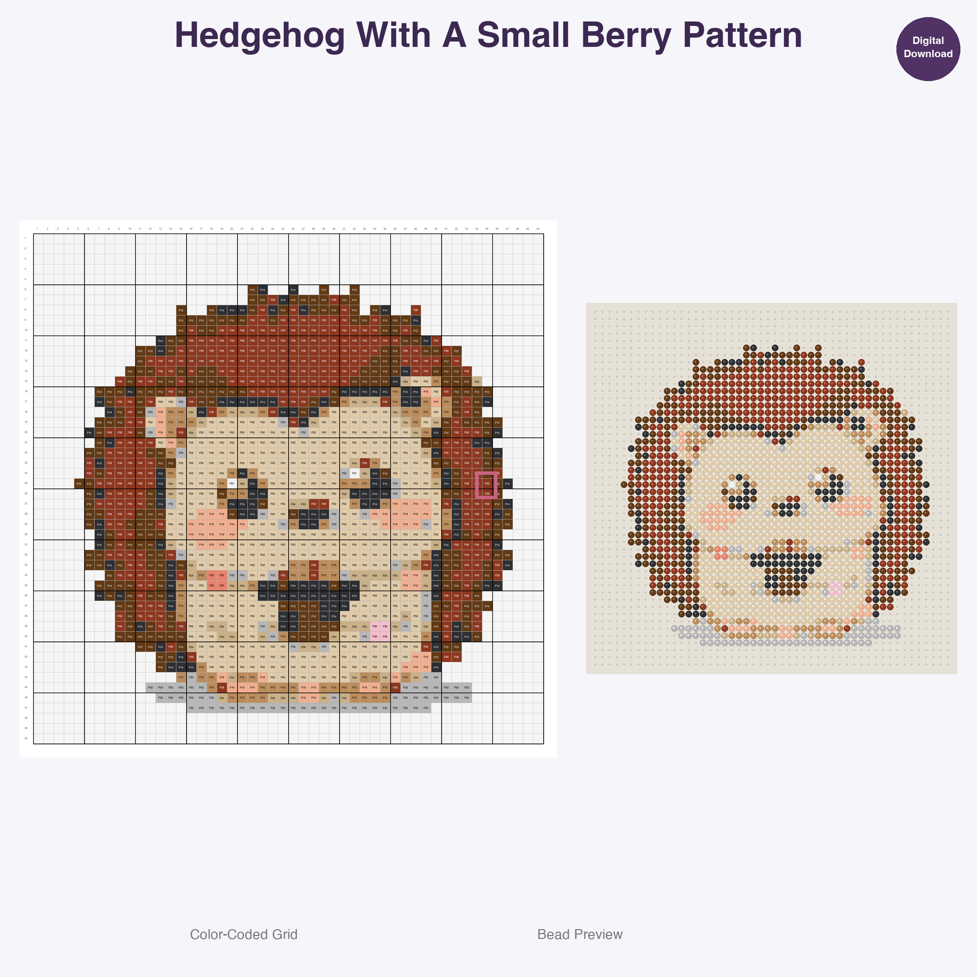 Rustic Woodland Critters Perler Bead Patterns Bundle, 48 Designs (PDF Digital Download)