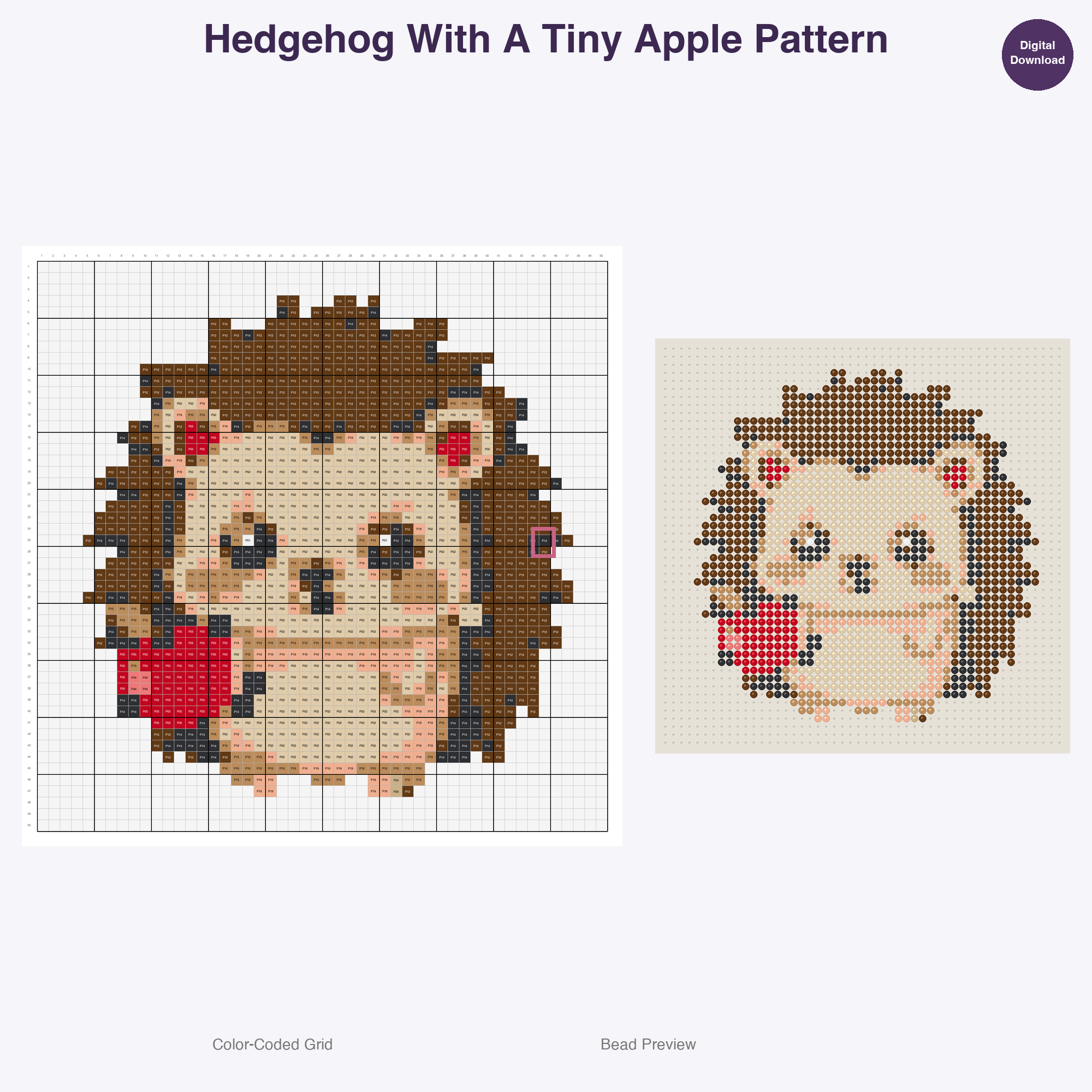 Rustic Woodland Critters Perler Bead Patterns Bundle, 48 Designs (PDF Digital Download)