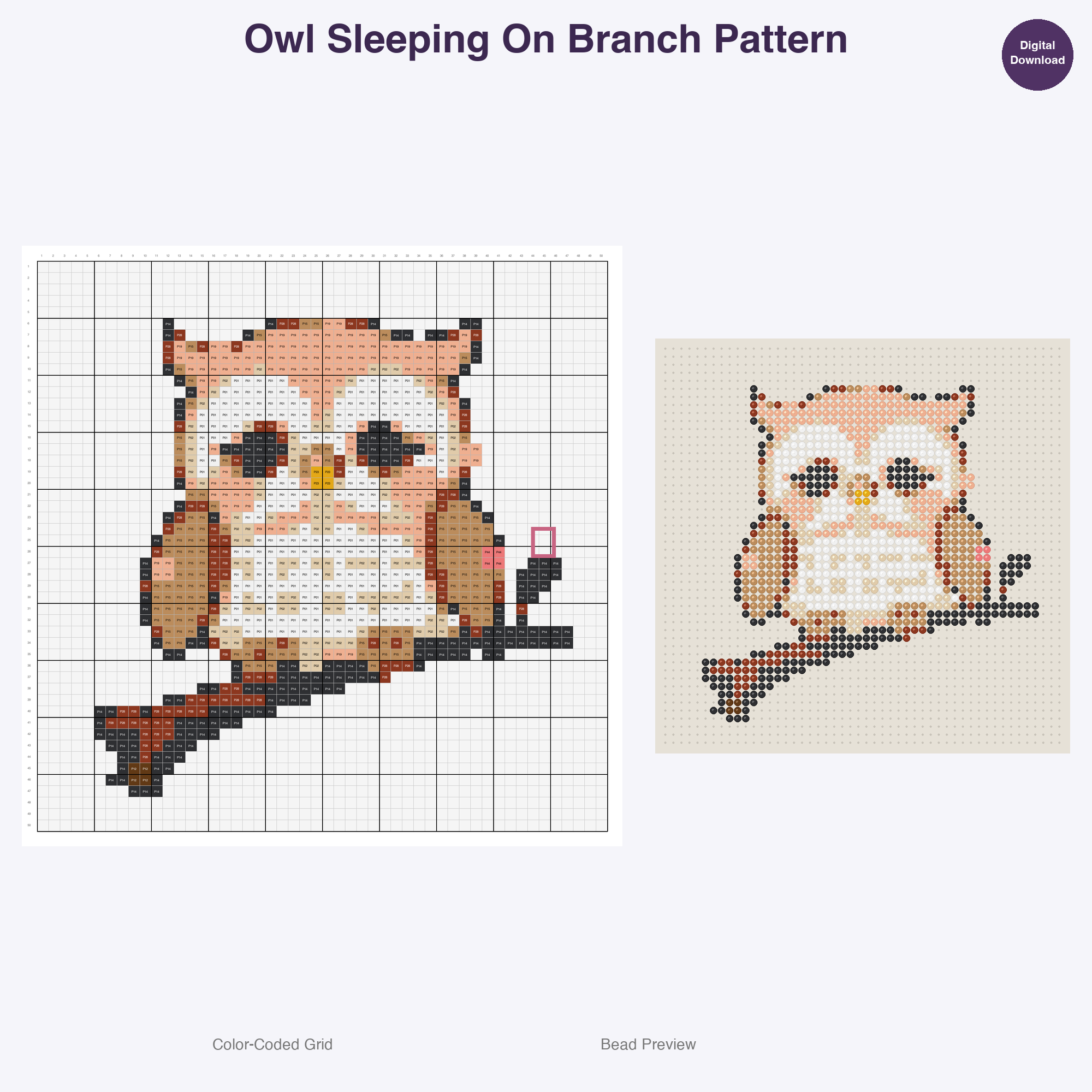 Rustic Woodland Critters Perler Bead Patterns Bundle, 48 Designs (PDF Digital Download)