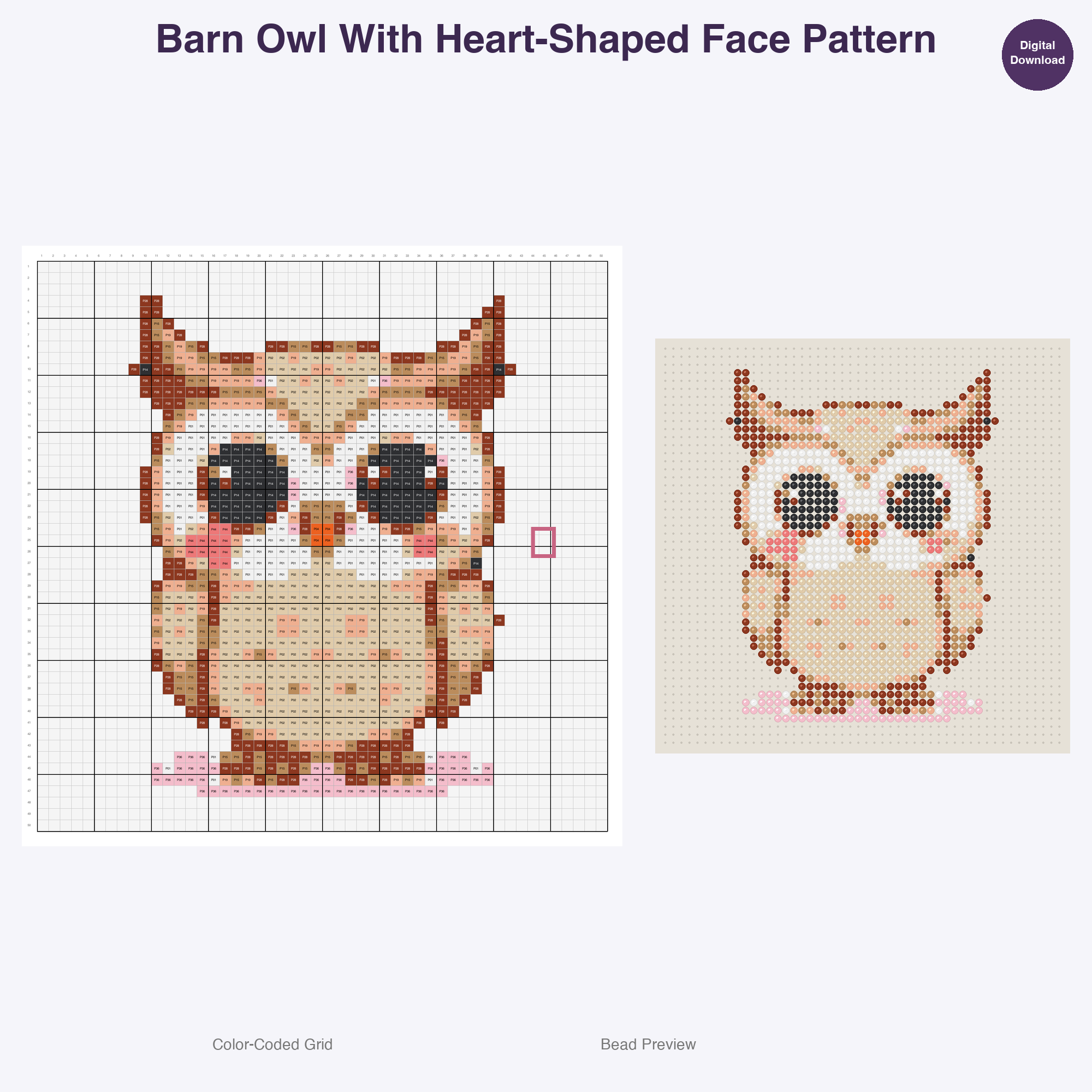 Rustic Woodland Critters Perler Bead Patterns Bundle, 48 Designs (PDF Digital Download)