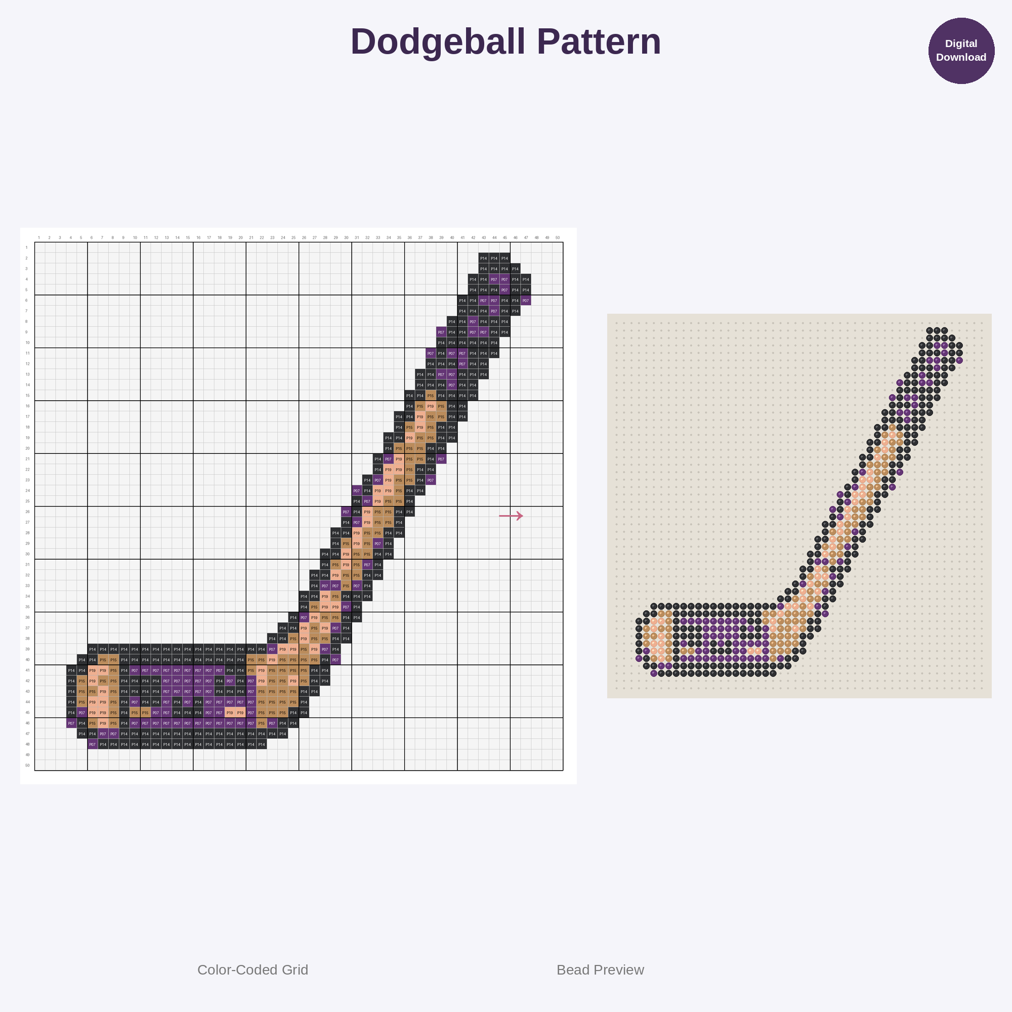 Cute Kawaii Sports Equipment & Balls Perler Bead Patterns Bundle, 48 Designs (PDF Digital Download)