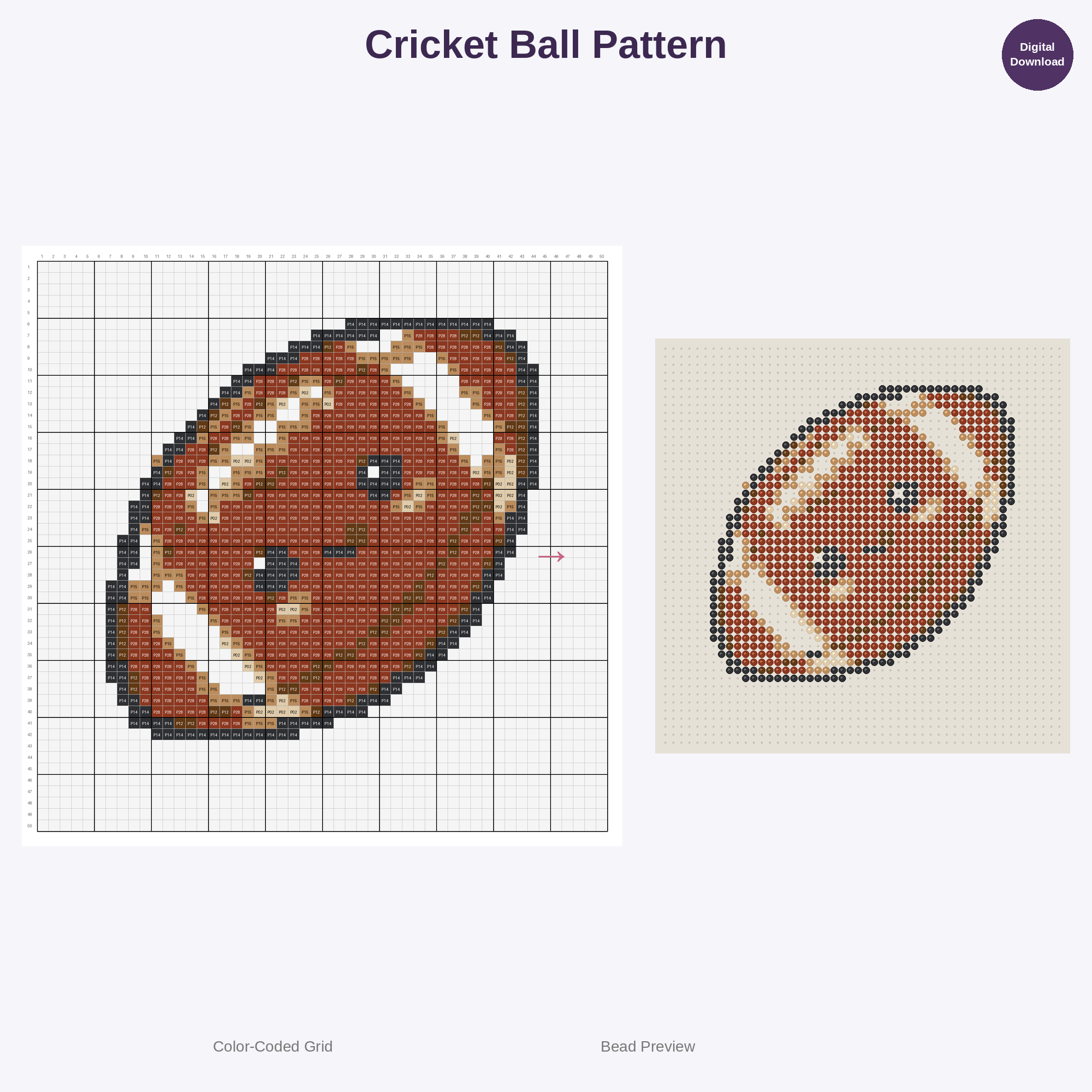 Cute Kawaii Sports Equipment & Balls Perler Bead Patterns Bundle, 48 Designs (PDF Digital Download)