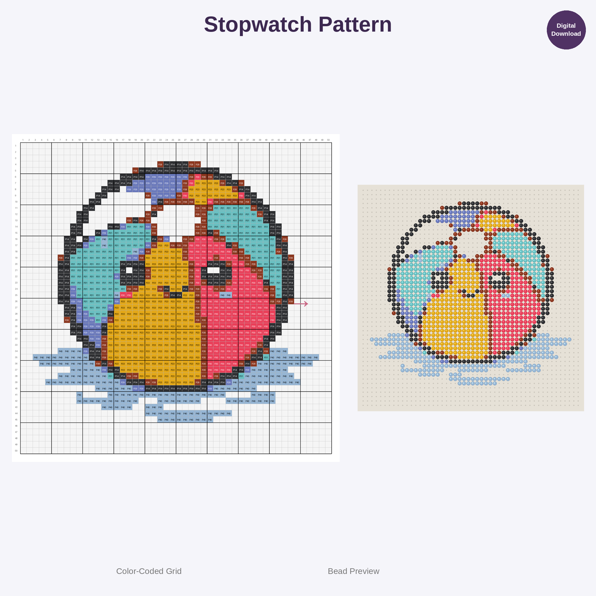 Cute Kawaii Sports Equipment & Balls Perler Bead Patterns Bundle, 48 Designs (PDF Digital Download)