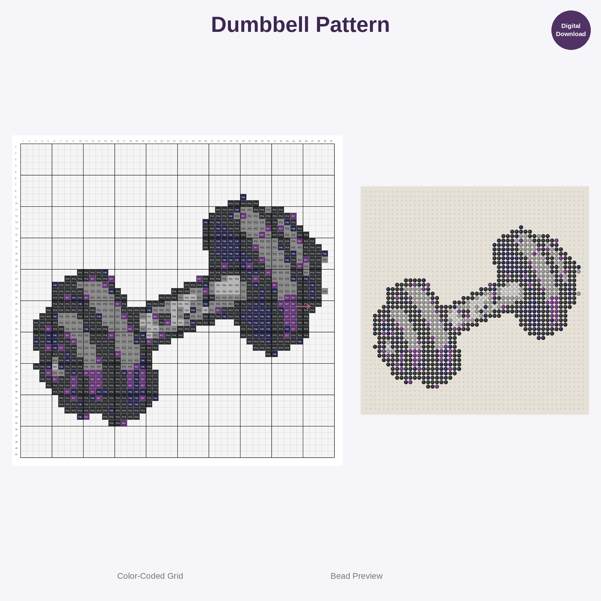 Cute Kawaii Sports Equipment & Balls Perler Bead Patterns Bundle, 48 Designs (PDF Digital Download)