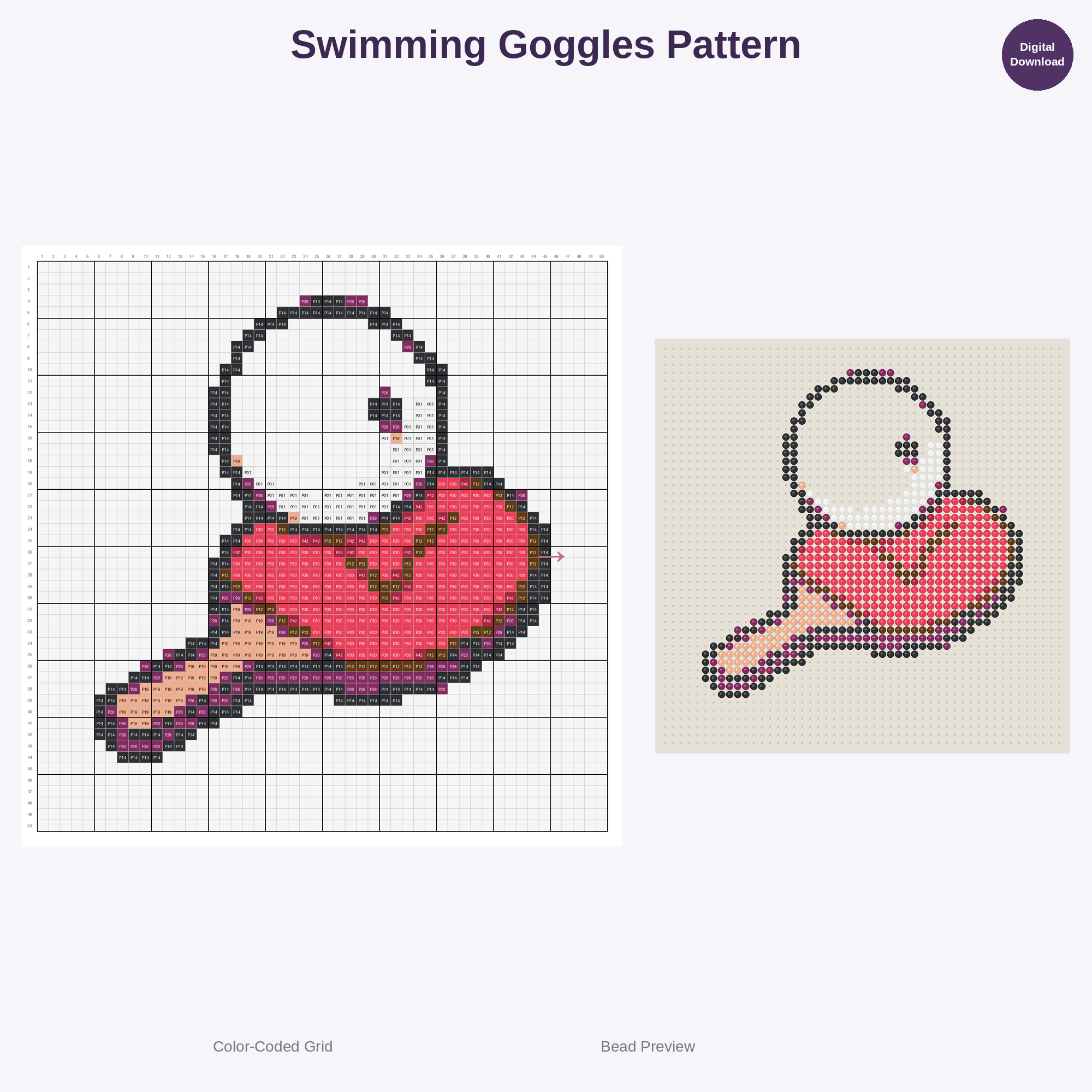 Cute Kawaii Sports Equipment & Balls Perler Bead Patterns Bundle, 48 Designs (PDF Digital Download)