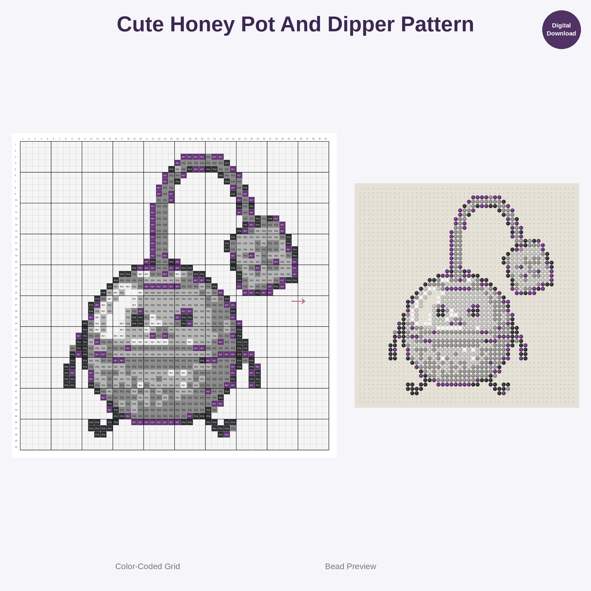 Sweet Brews & Treats Perler Bead Patterns Bundle, 48 Designs (PDF Digital Download)